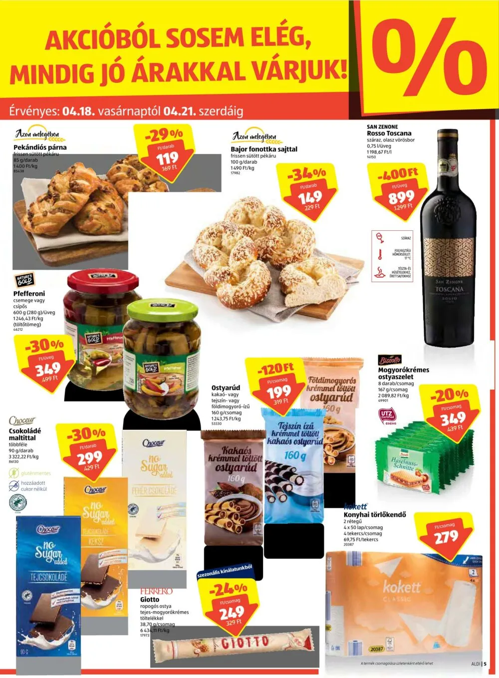 Aldi akciós újság 04.15–04.21 – 5. oldal