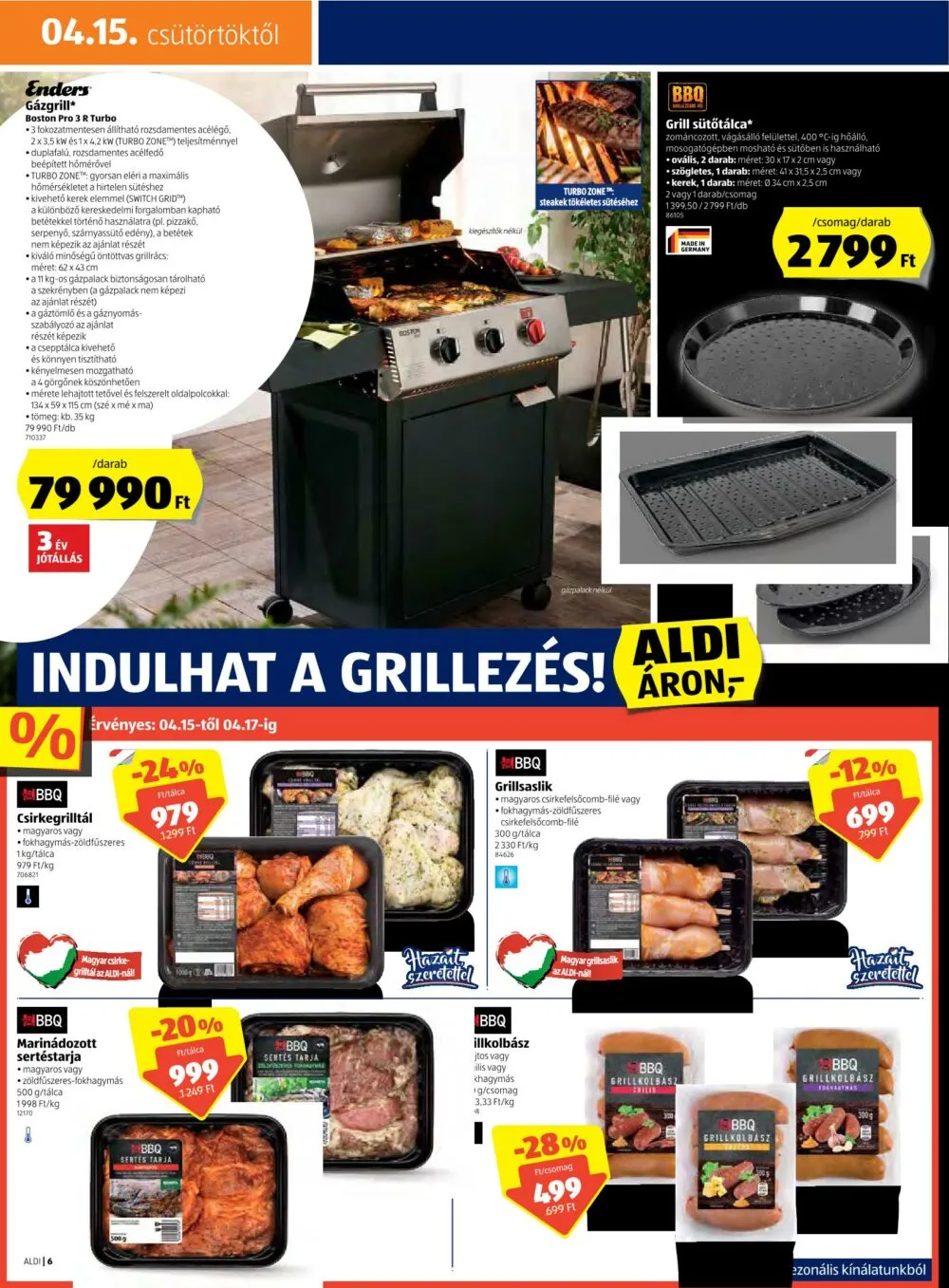 Aldi akciós újság 04.15–04.21 – 6. oldal