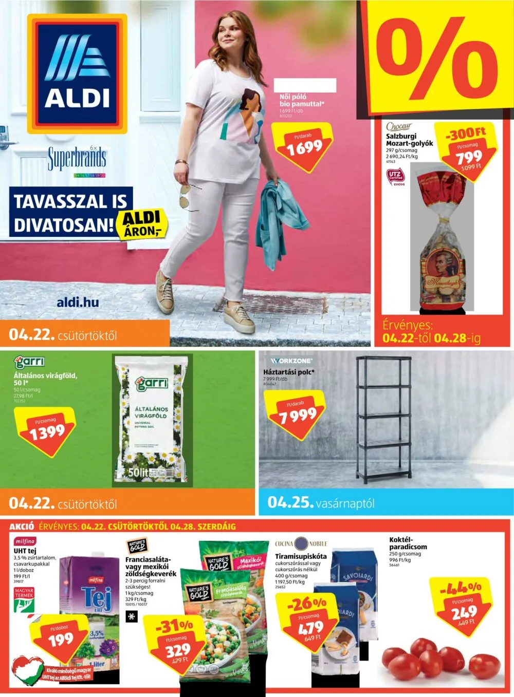 Aldi akciós újság 04.22–04.28