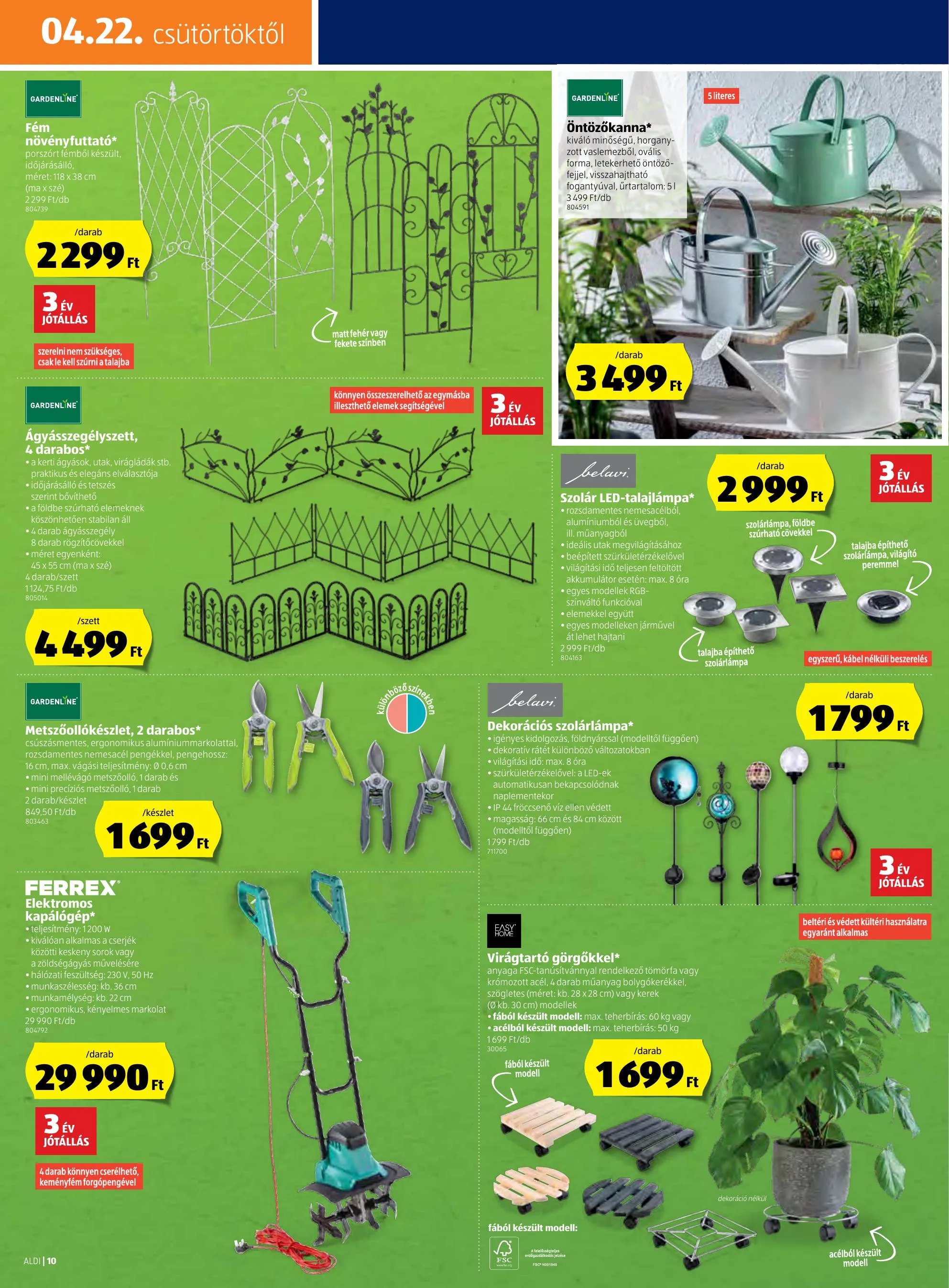 Aldi akciós újság 04.22–04.28 – 10. oldal