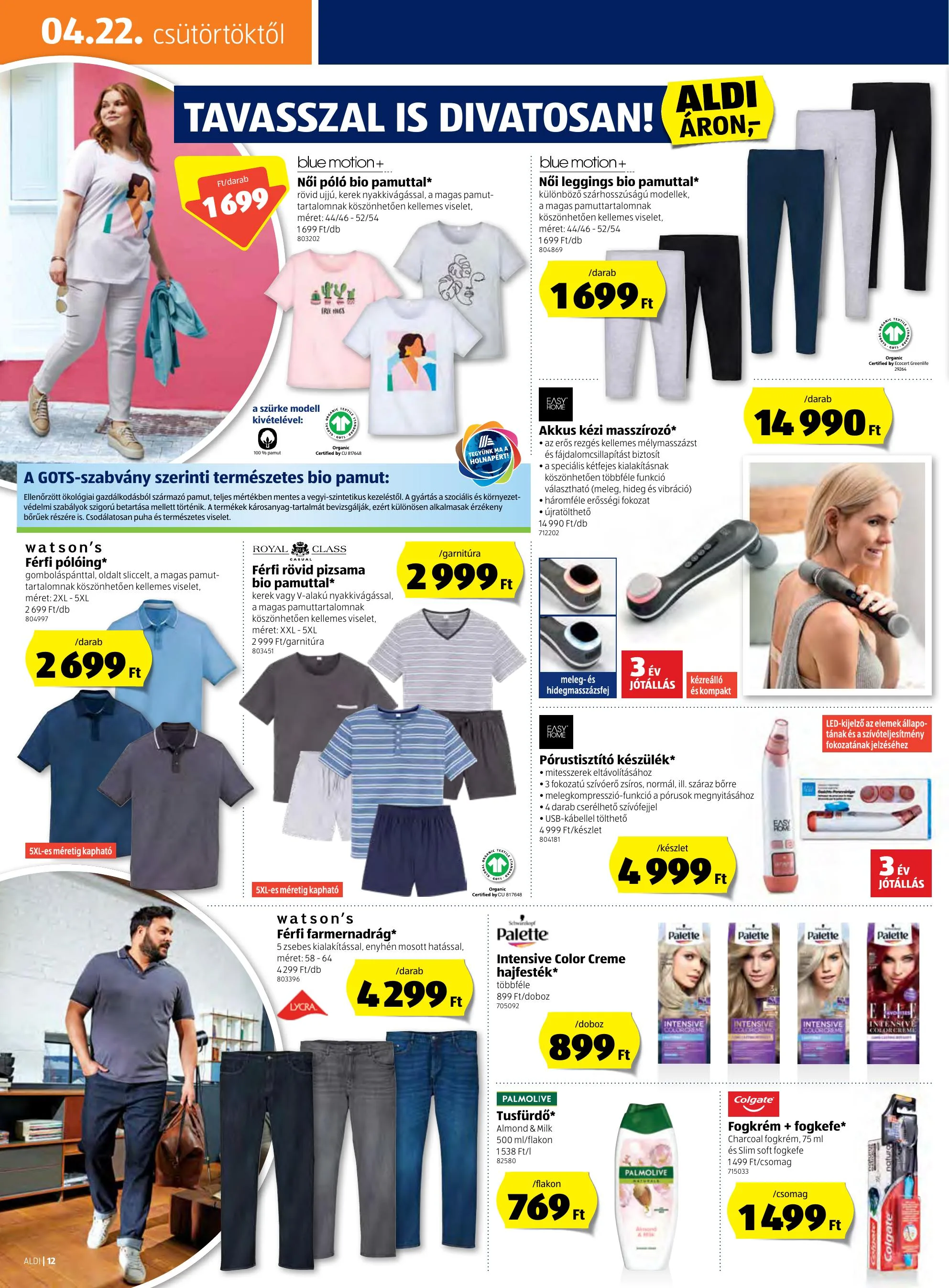 Aldi akciós újság 04.22–04.28 – 12. oldal