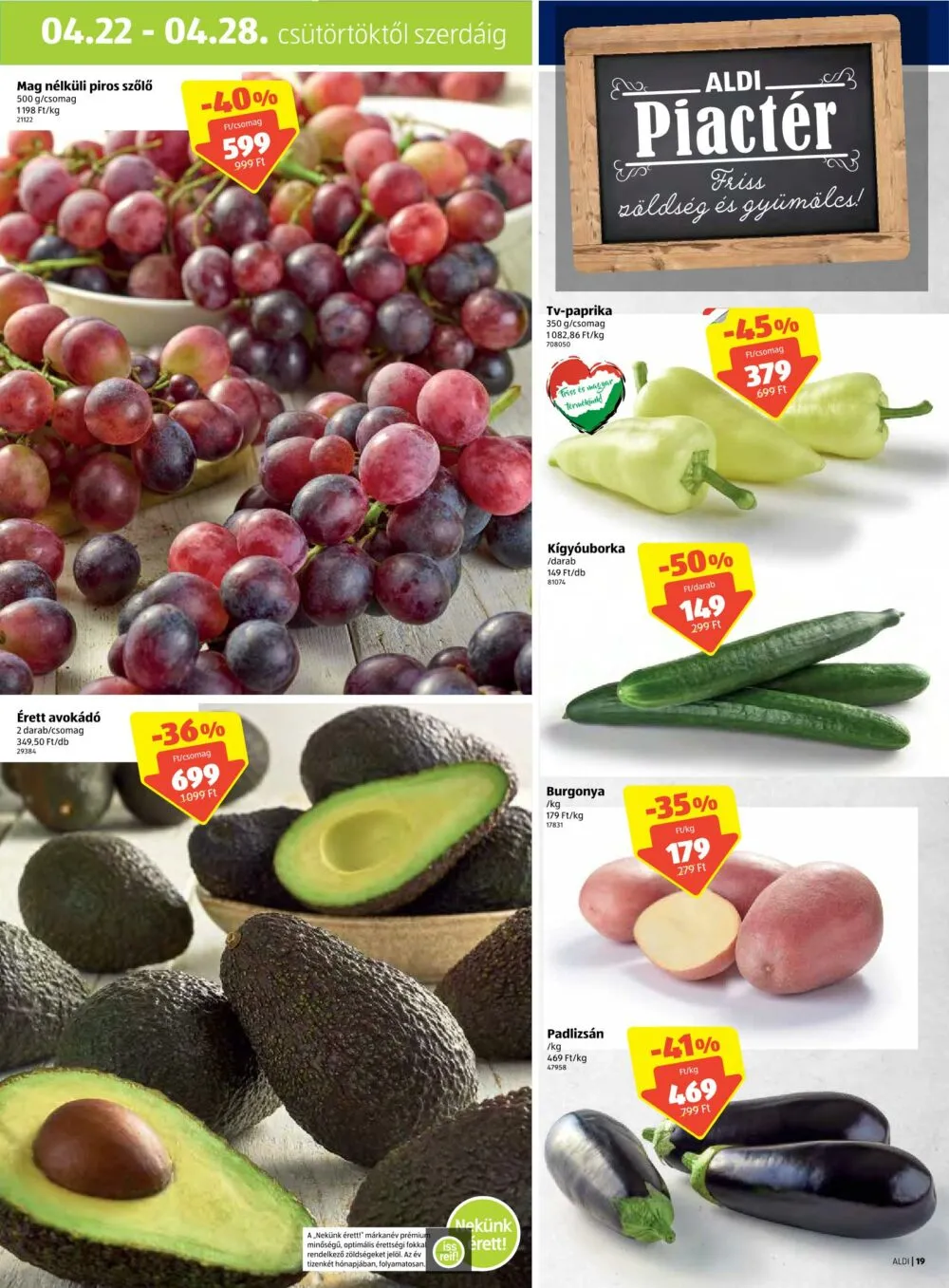 Aldi akciós újság 04.22–04.28 – 19. oldal