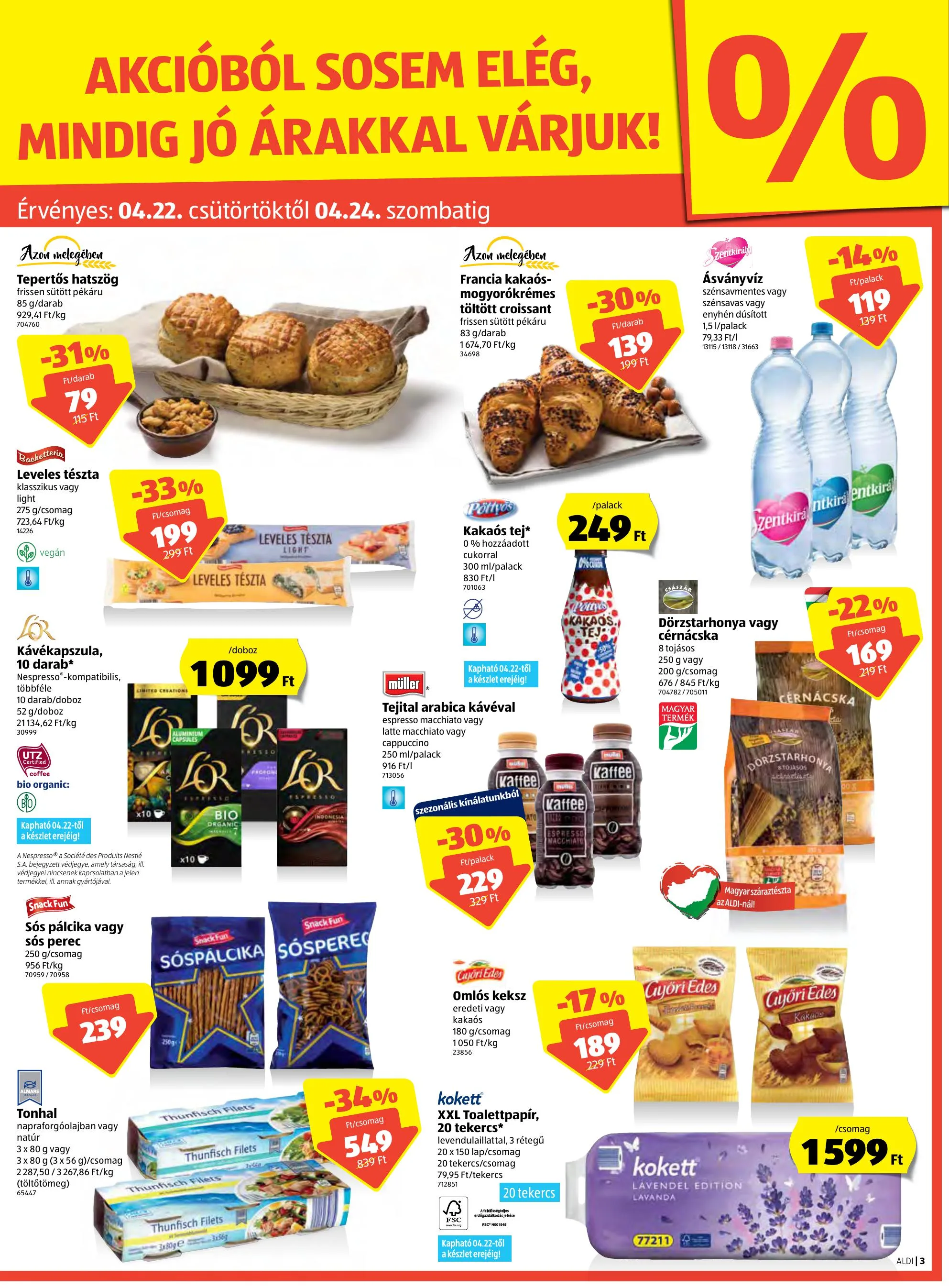 Aldi akciós újság 04.22–04.28 – 3. oldal