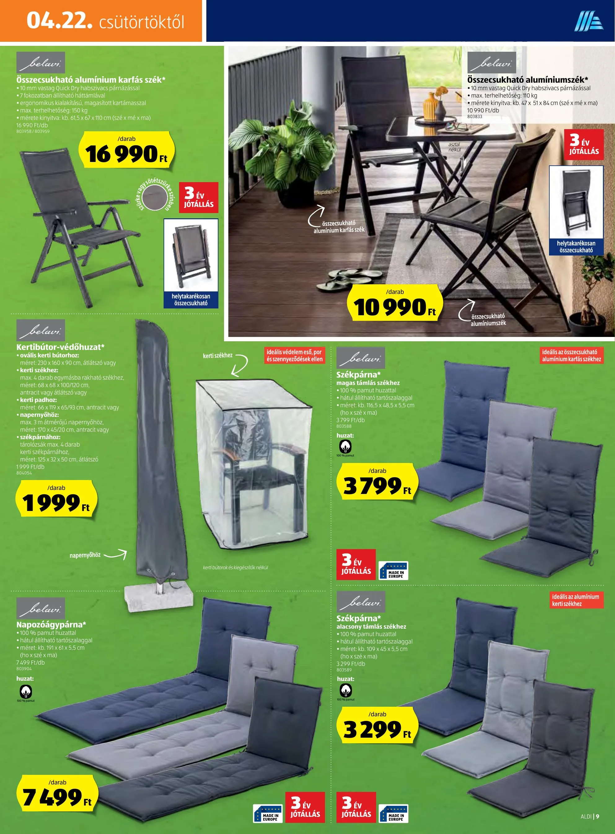 Aldi akciós újság 04.22–04.28 – 9. oldal