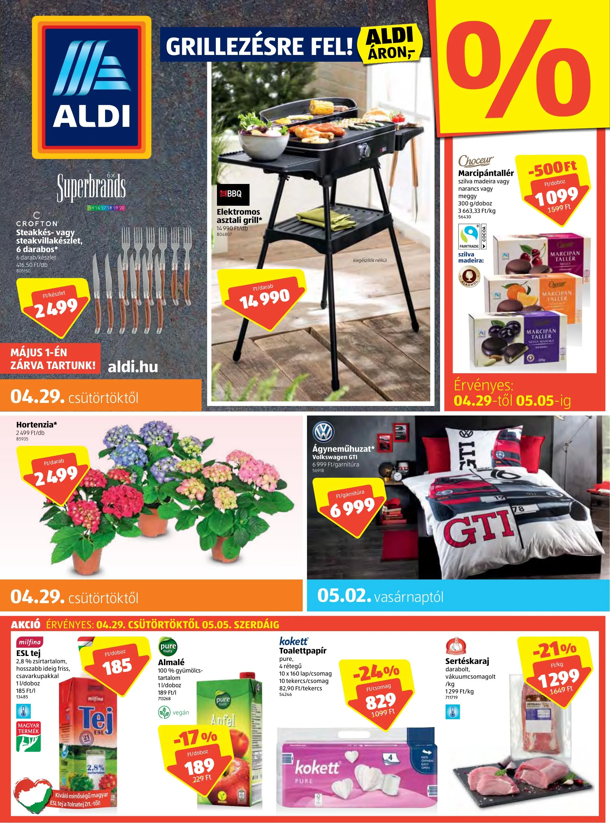 Aldi akciós újság 04.29–05.05