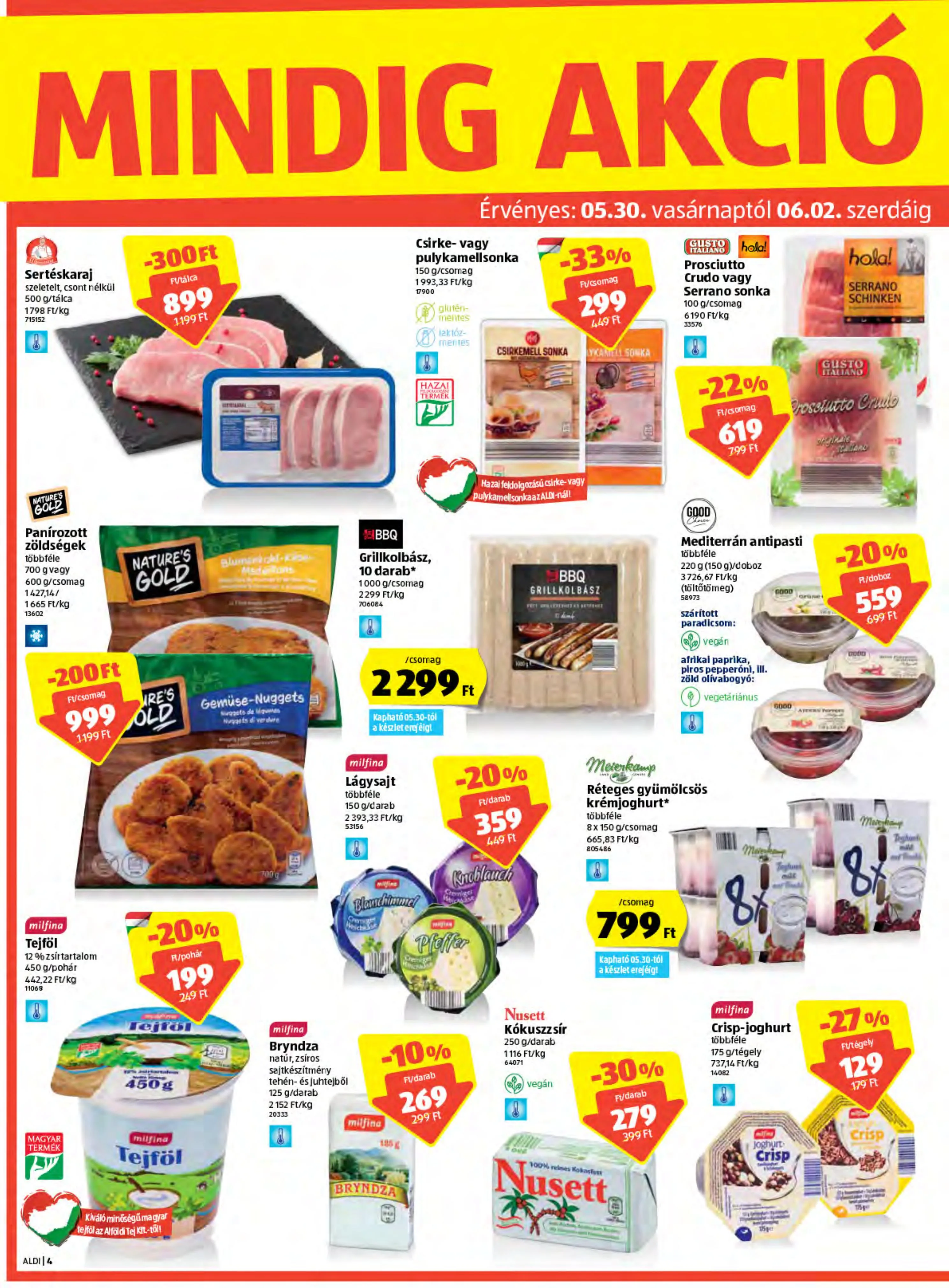 Aldi akciós újság 05.27–06.02 – 4. oldal