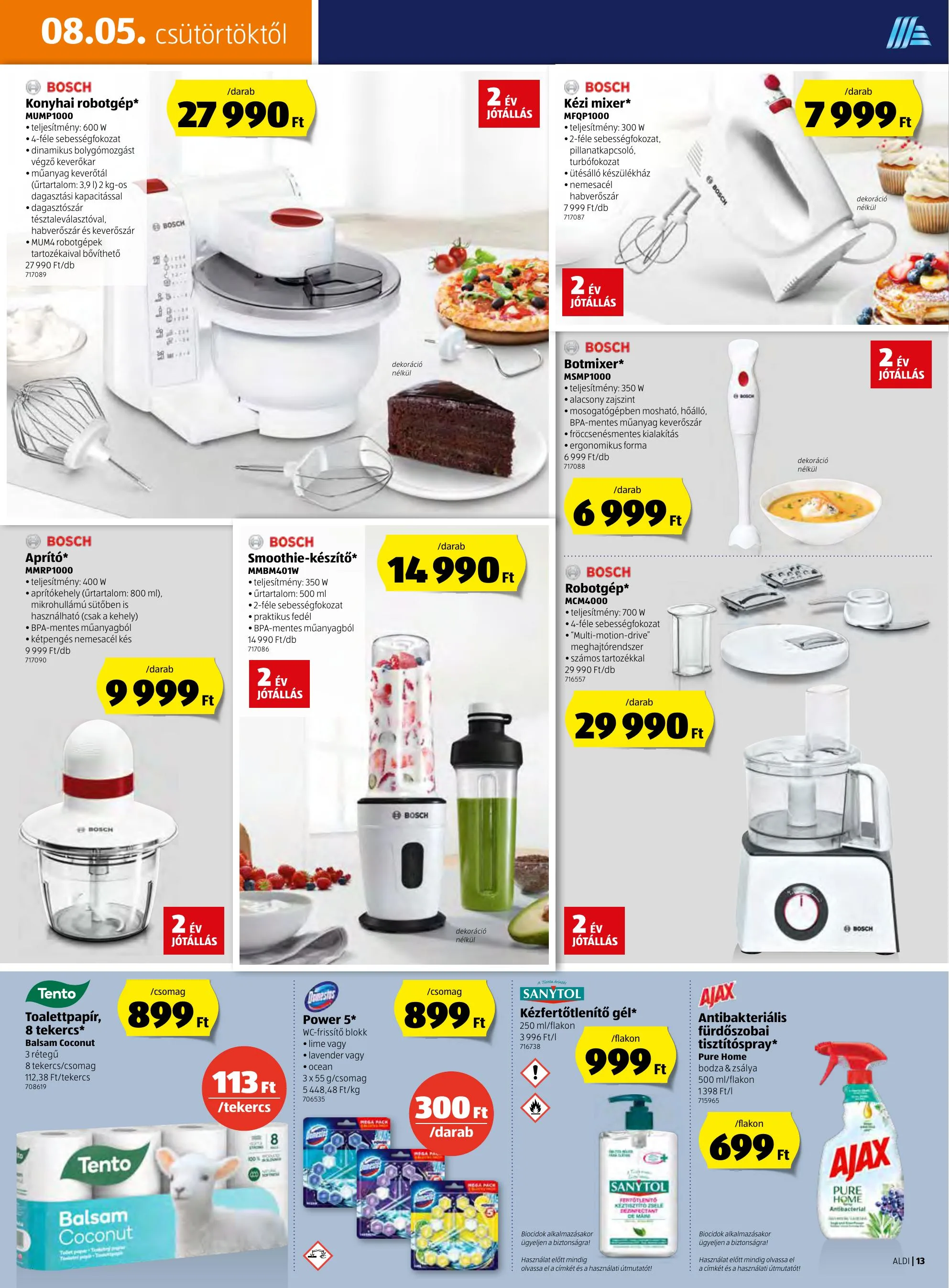 Aldi akciós újság 08.05–08.11 – 13. oldal