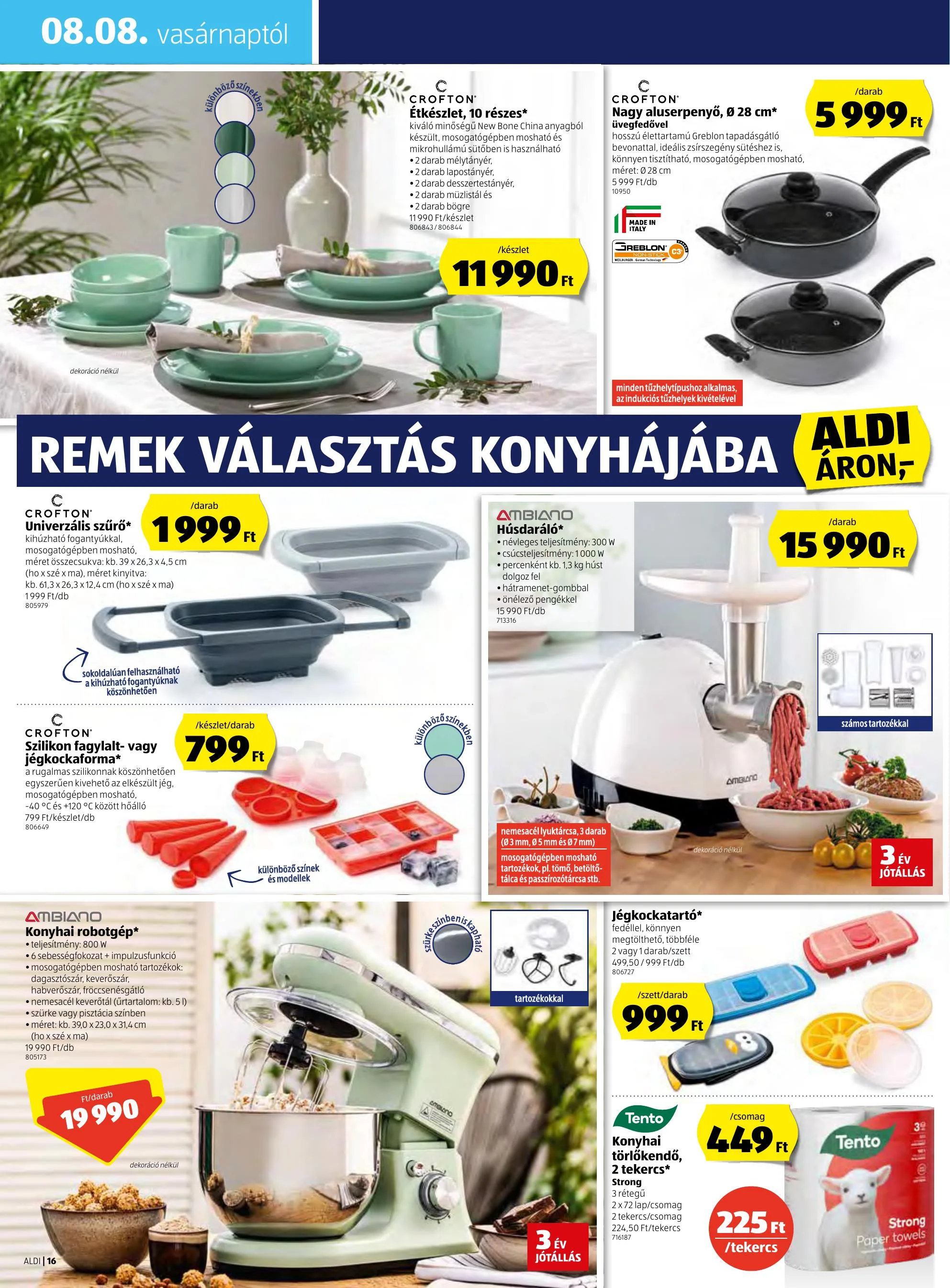 Aldi akciós újság 08.05–08.11 – 16. oldal