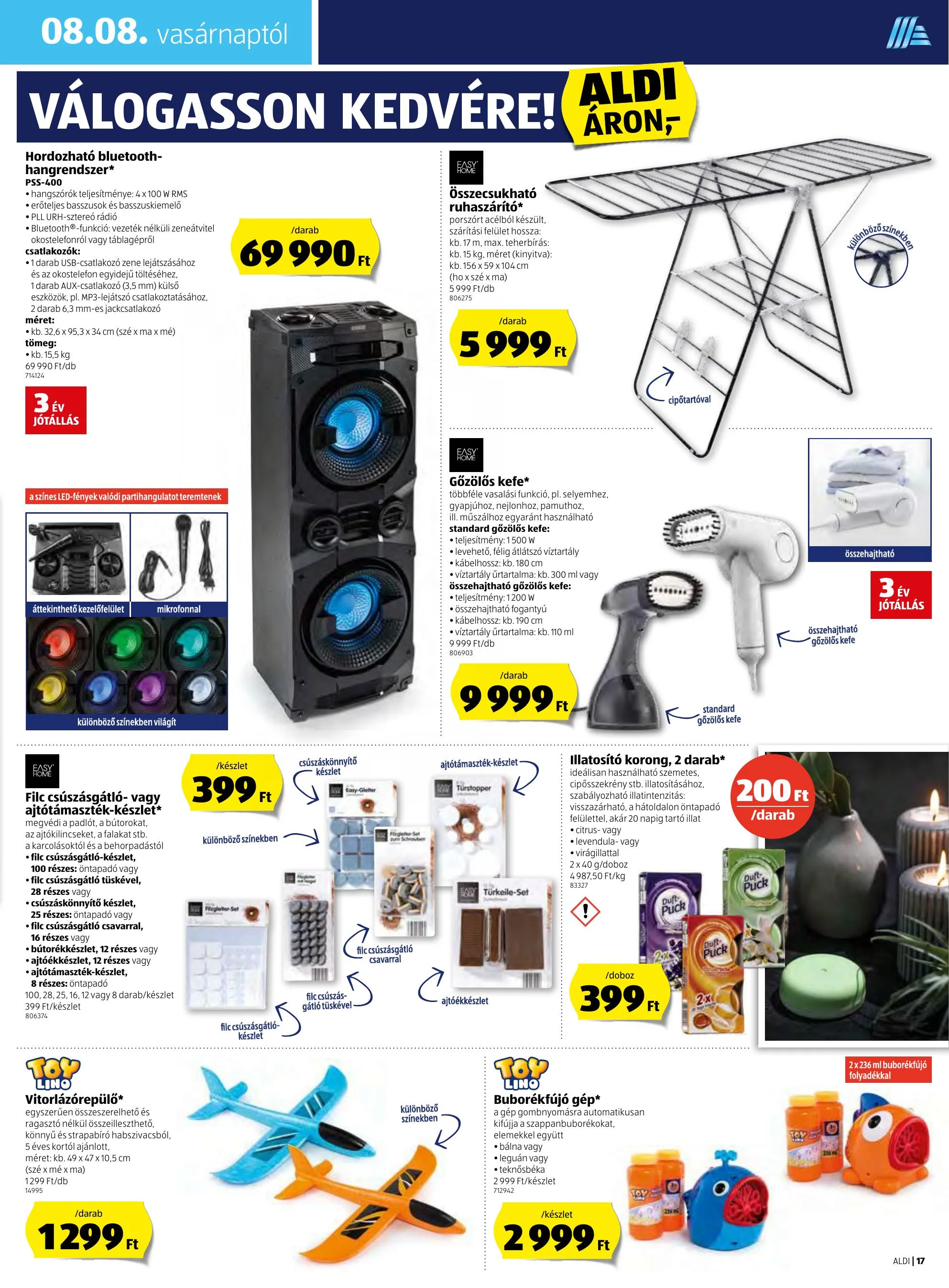 Aldi akciós újság 08.05–08.11 – 17. oldal