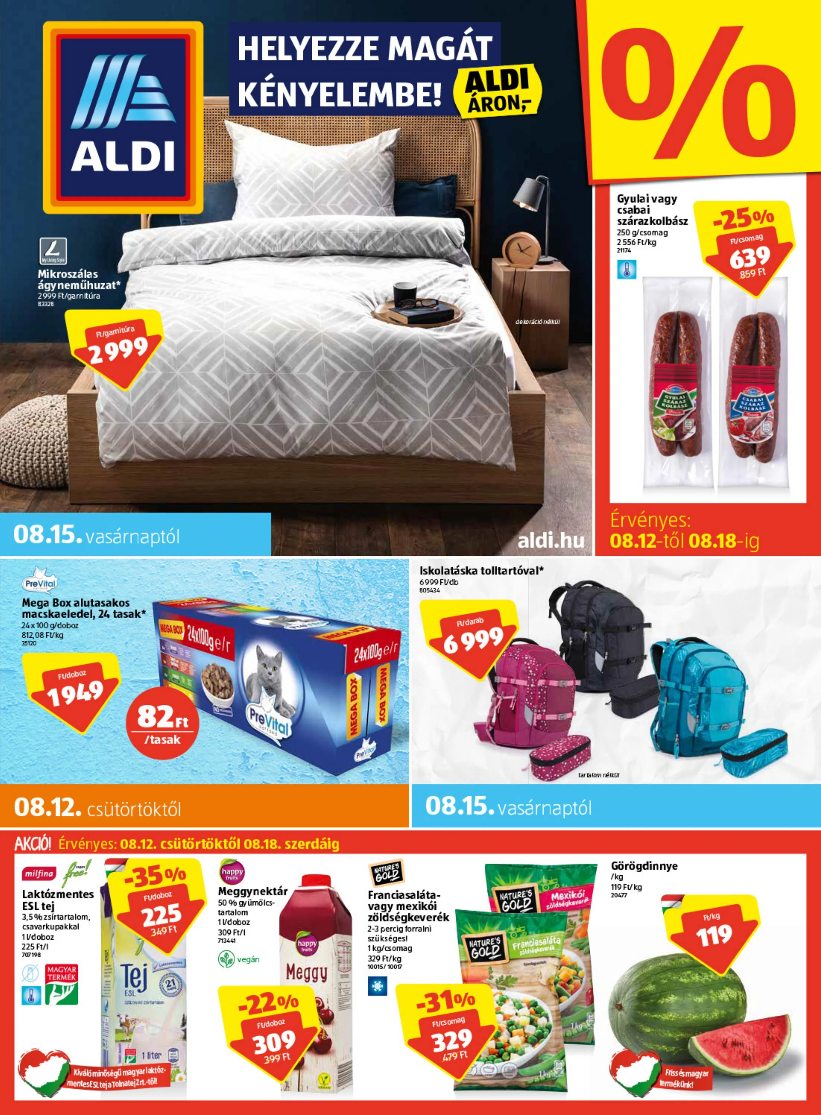 Aldi akciós újság 08.12–08.18