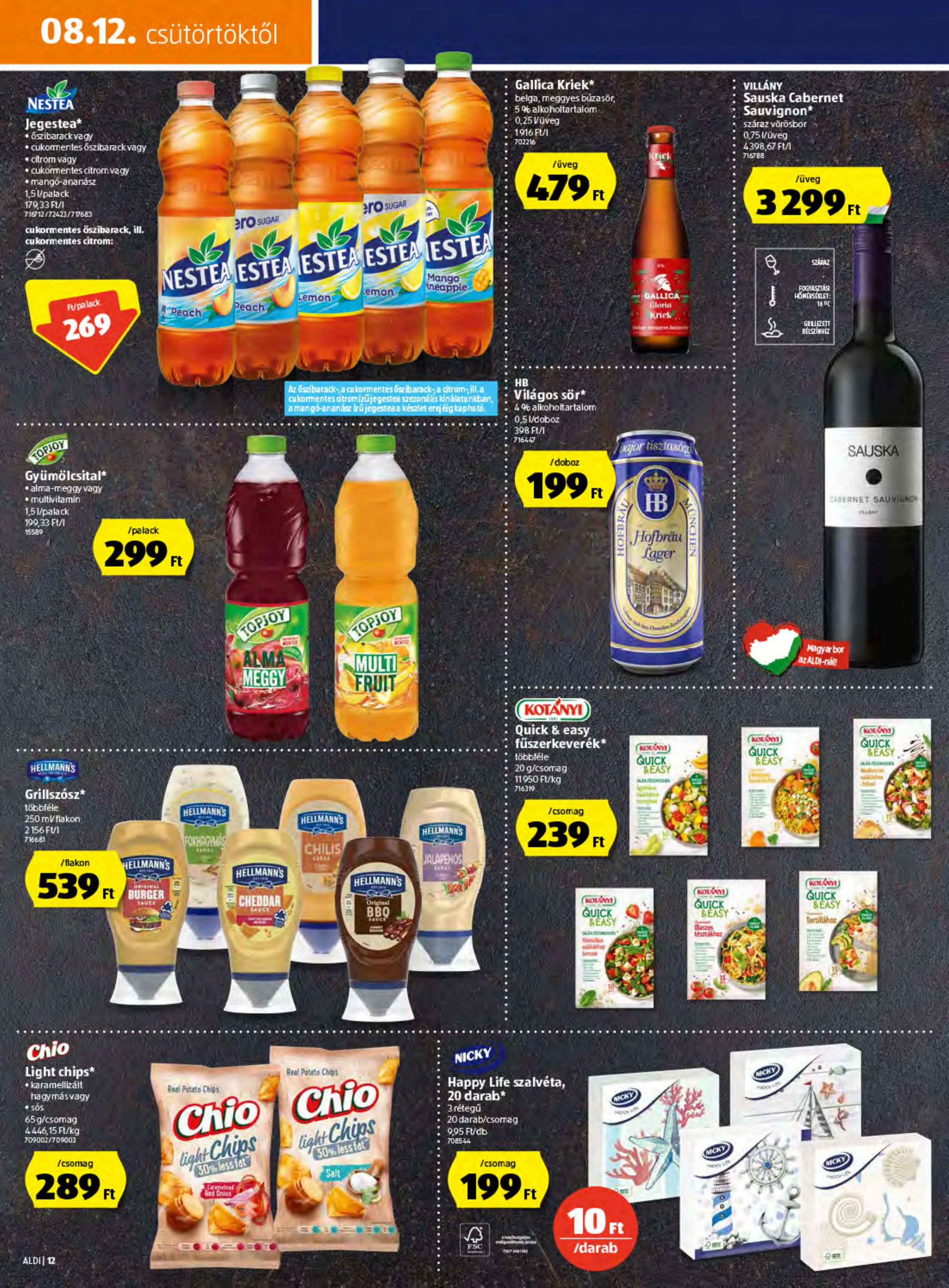 Aldi akciós újság 08.12–08.18 – 12. oldal