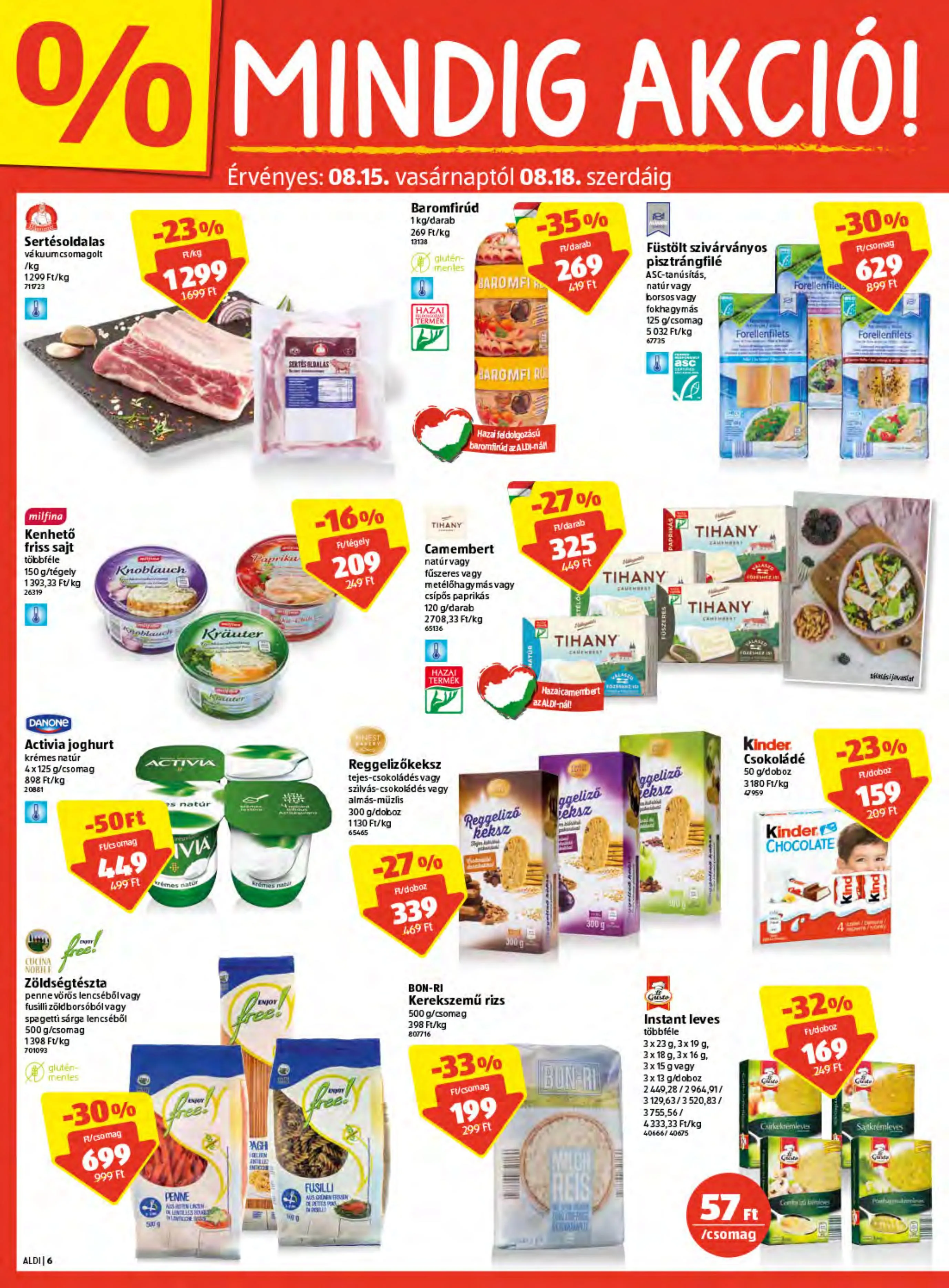 Aldi akciós újság 08.12–08.18 – 6. oldal
