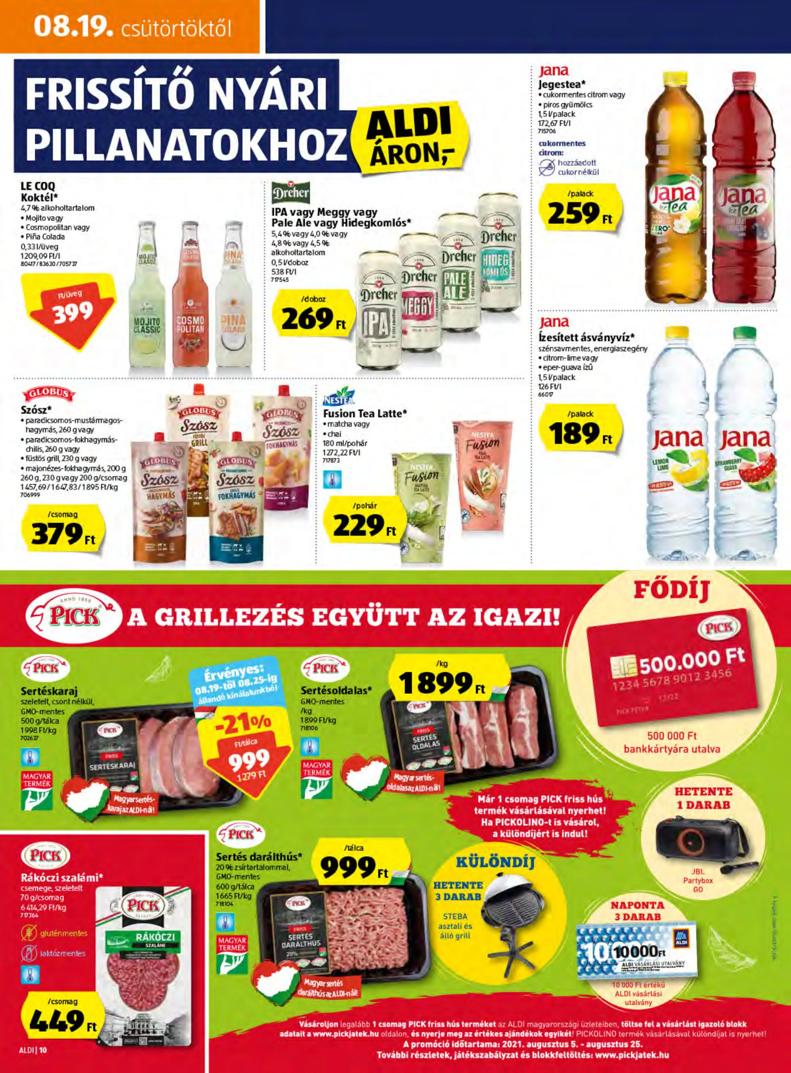 Aldi akciós újság 08.19–08.25 – 10. oldal