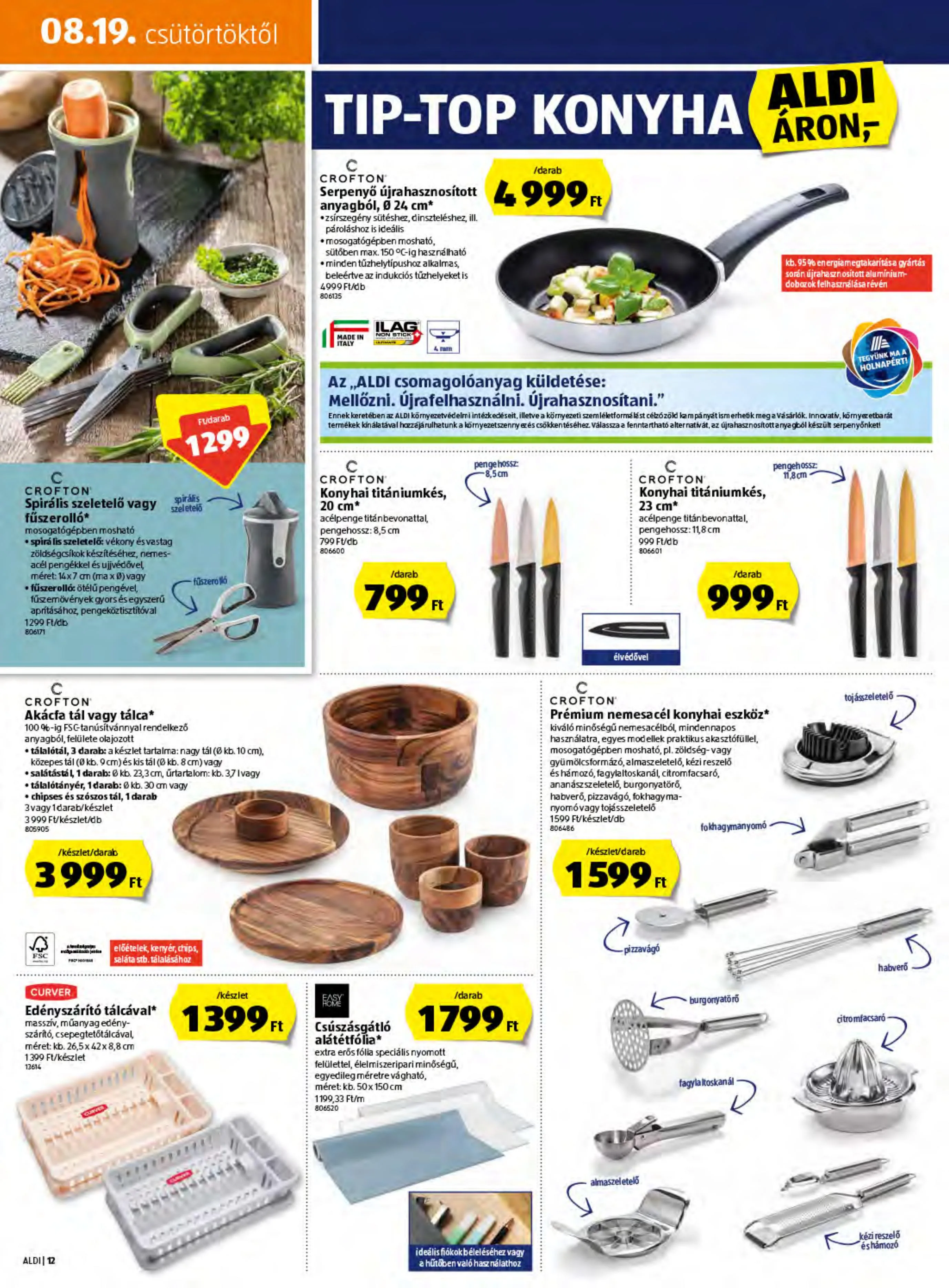 Aldi akciós újság 08.19–08.25 – 12. oldal