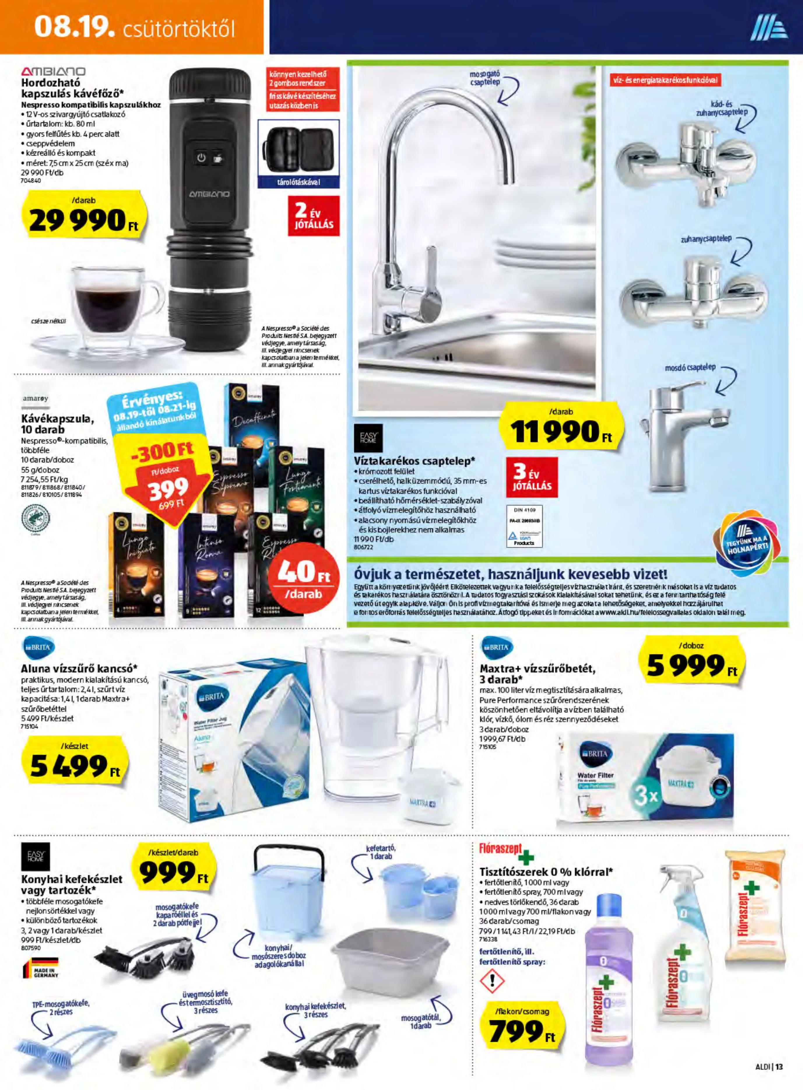 Aldi akciós újság 08.19–08.25 – 13. oldal
