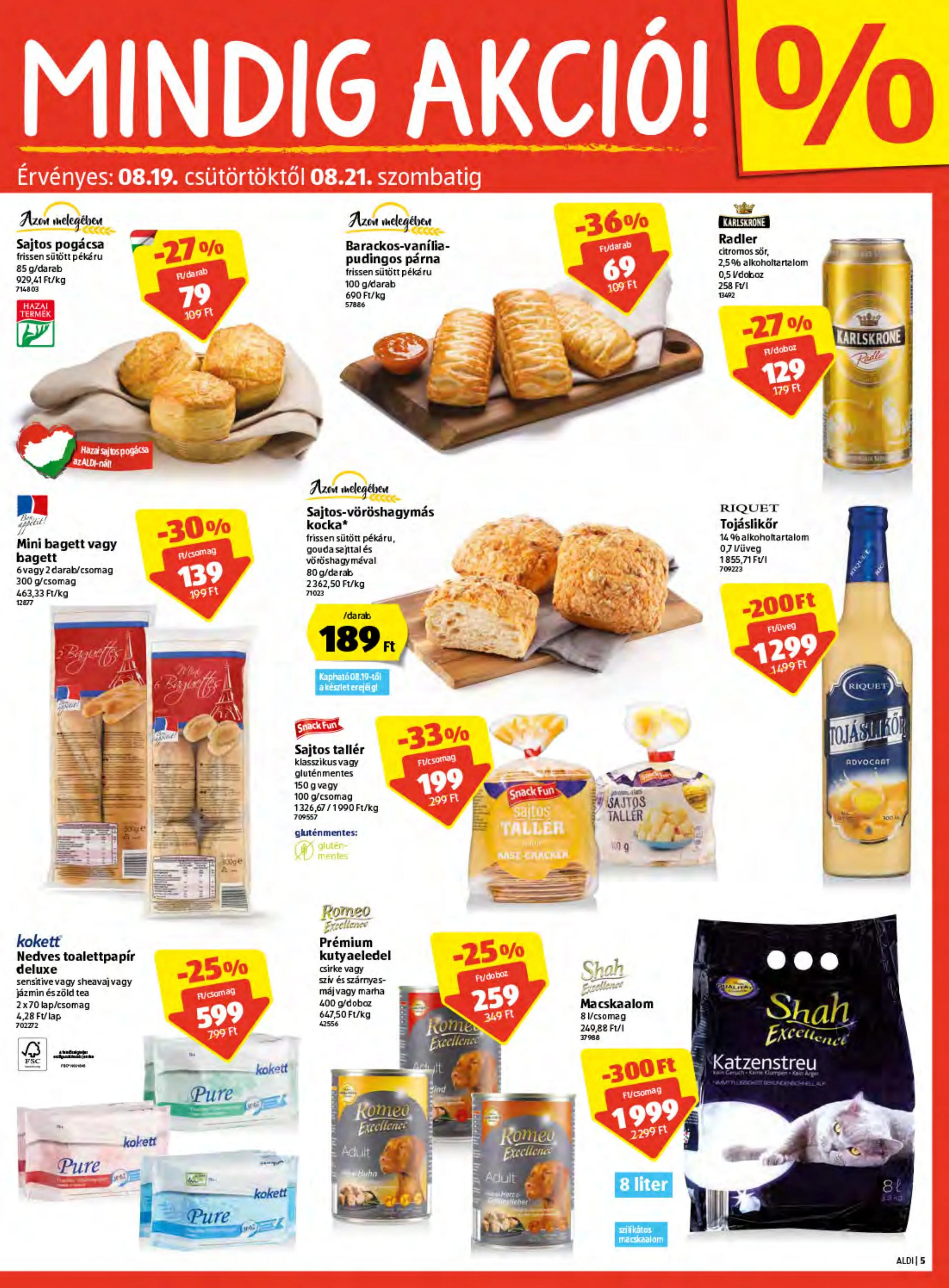 Aldi akciós újság 08.19–08.25 – 5. oldal