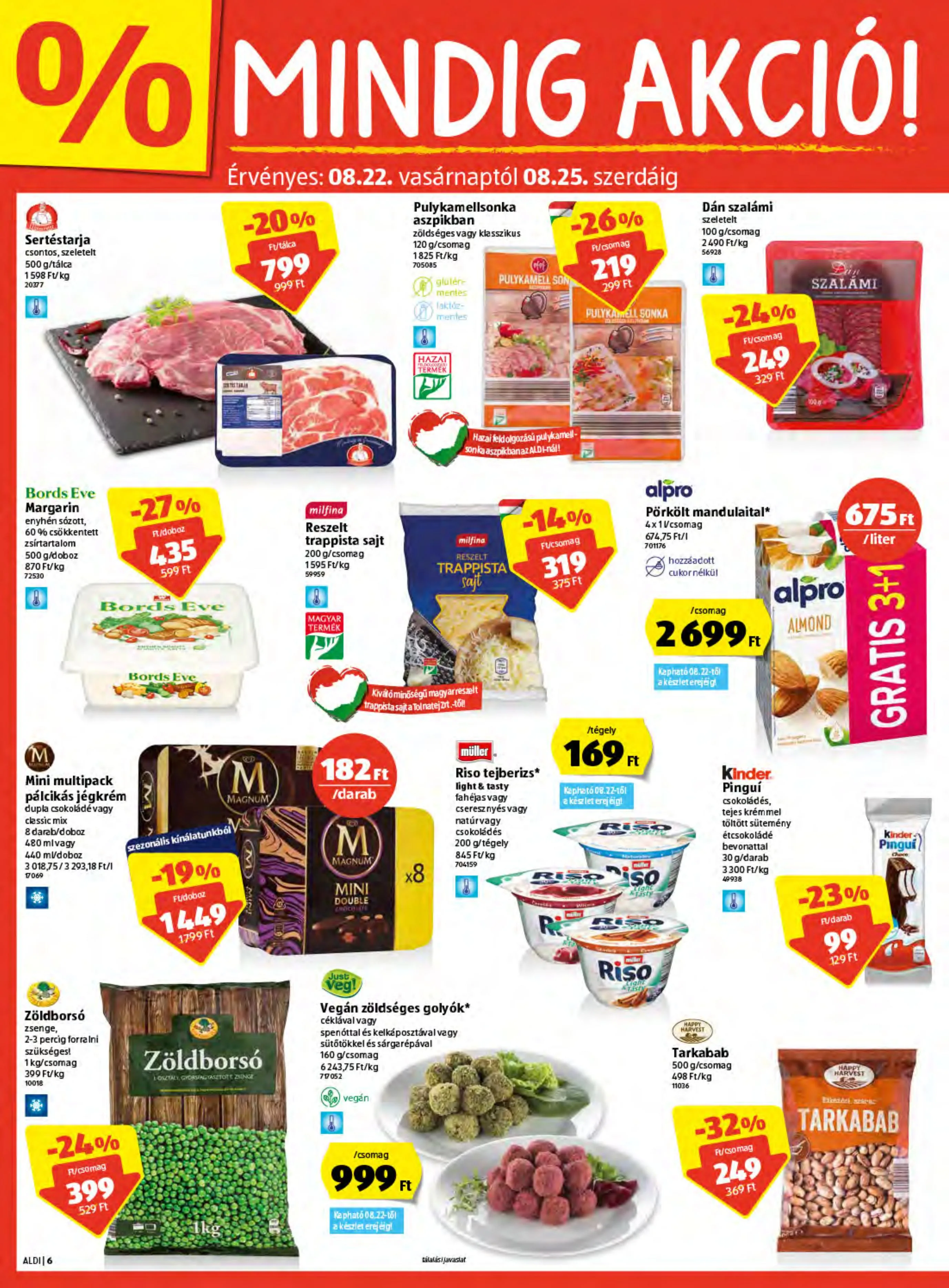 Aldi akciós újság 08.19–08.25 – 6. oldal