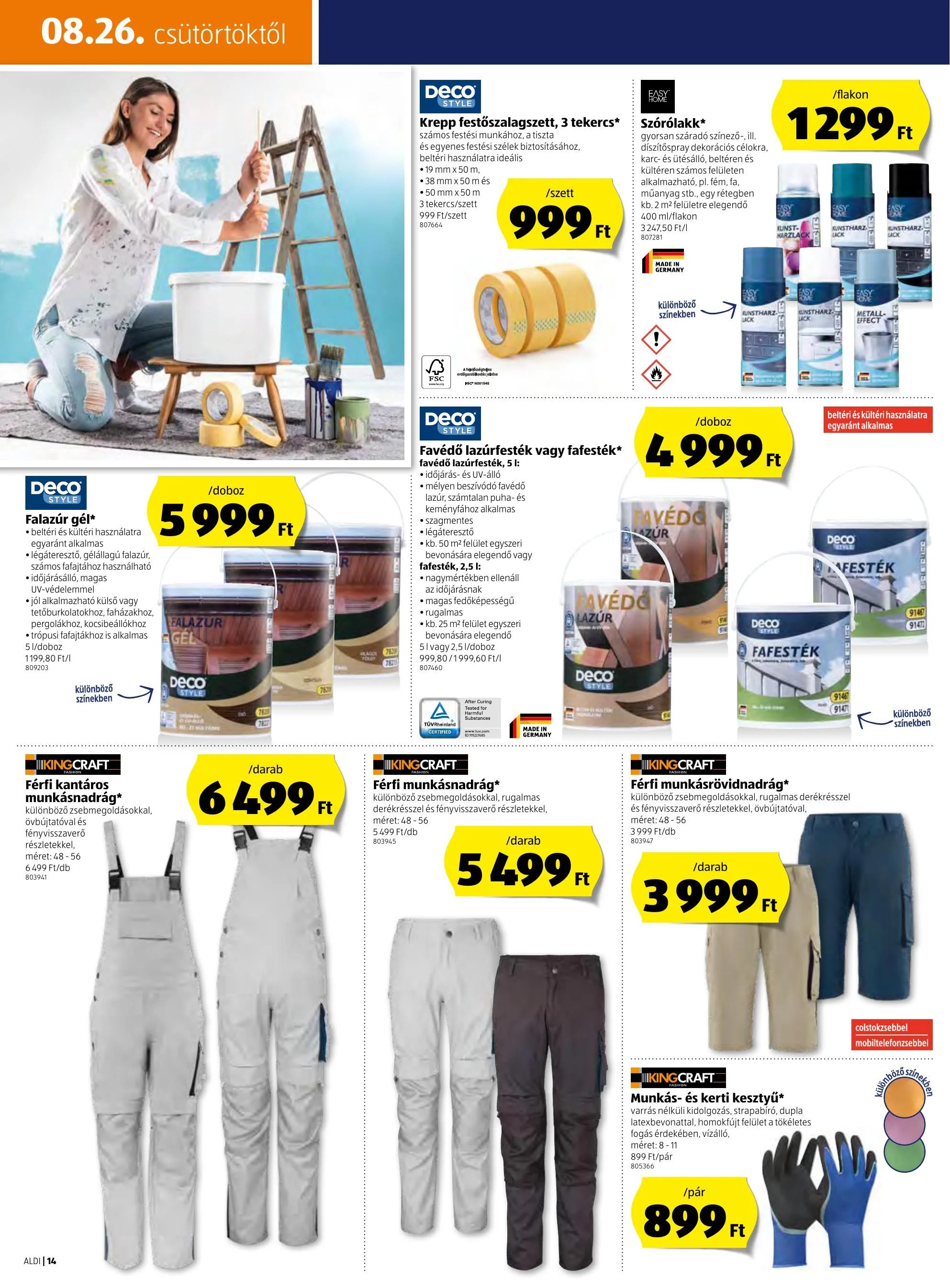 Aldi akciós újság 08.26–09.01 – 14. oldal