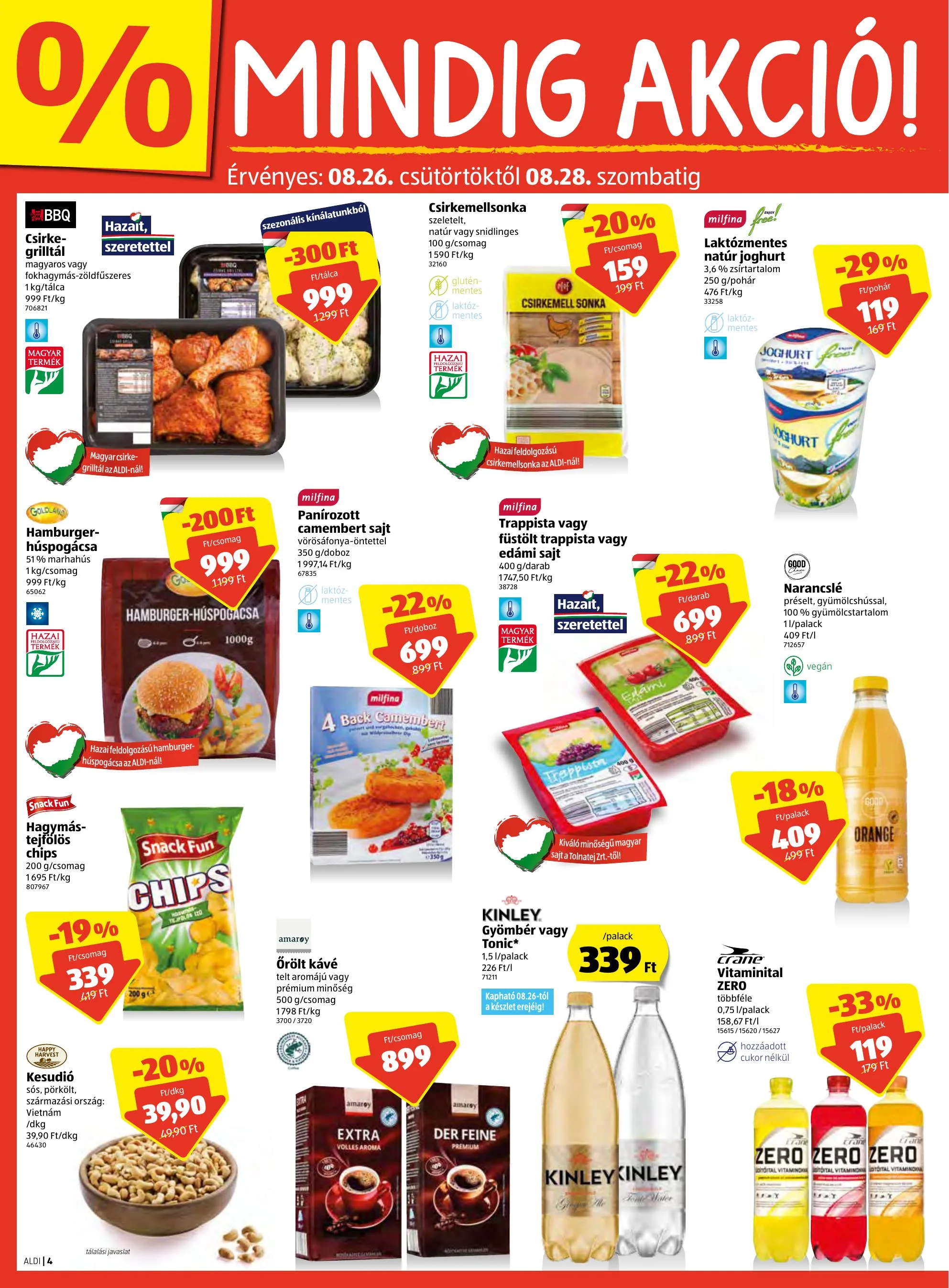 Aldi akciós újság 08.26–09.01 – 4. oldal