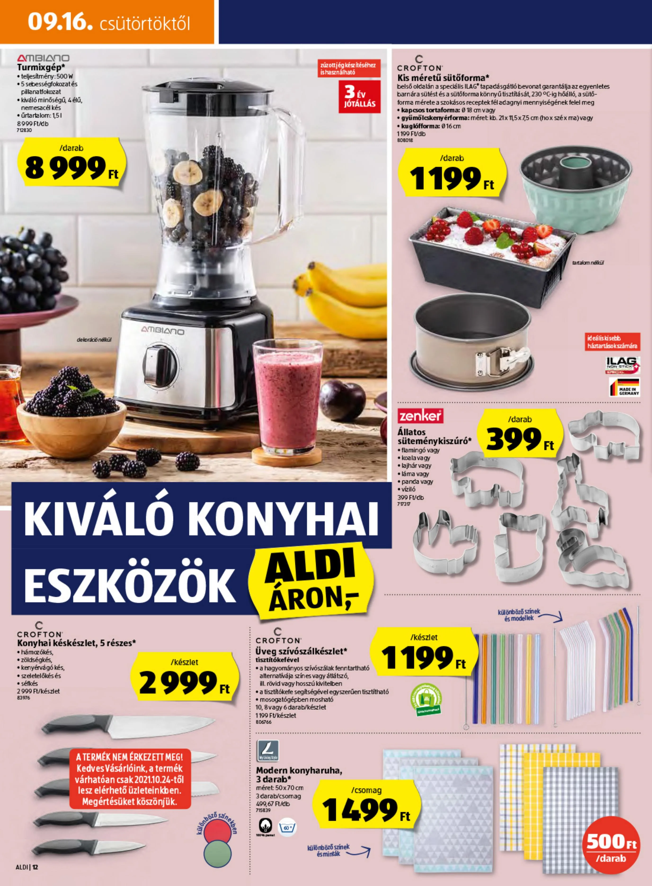 Aldi akciós újság 09.16–09.22 – 12. oldal