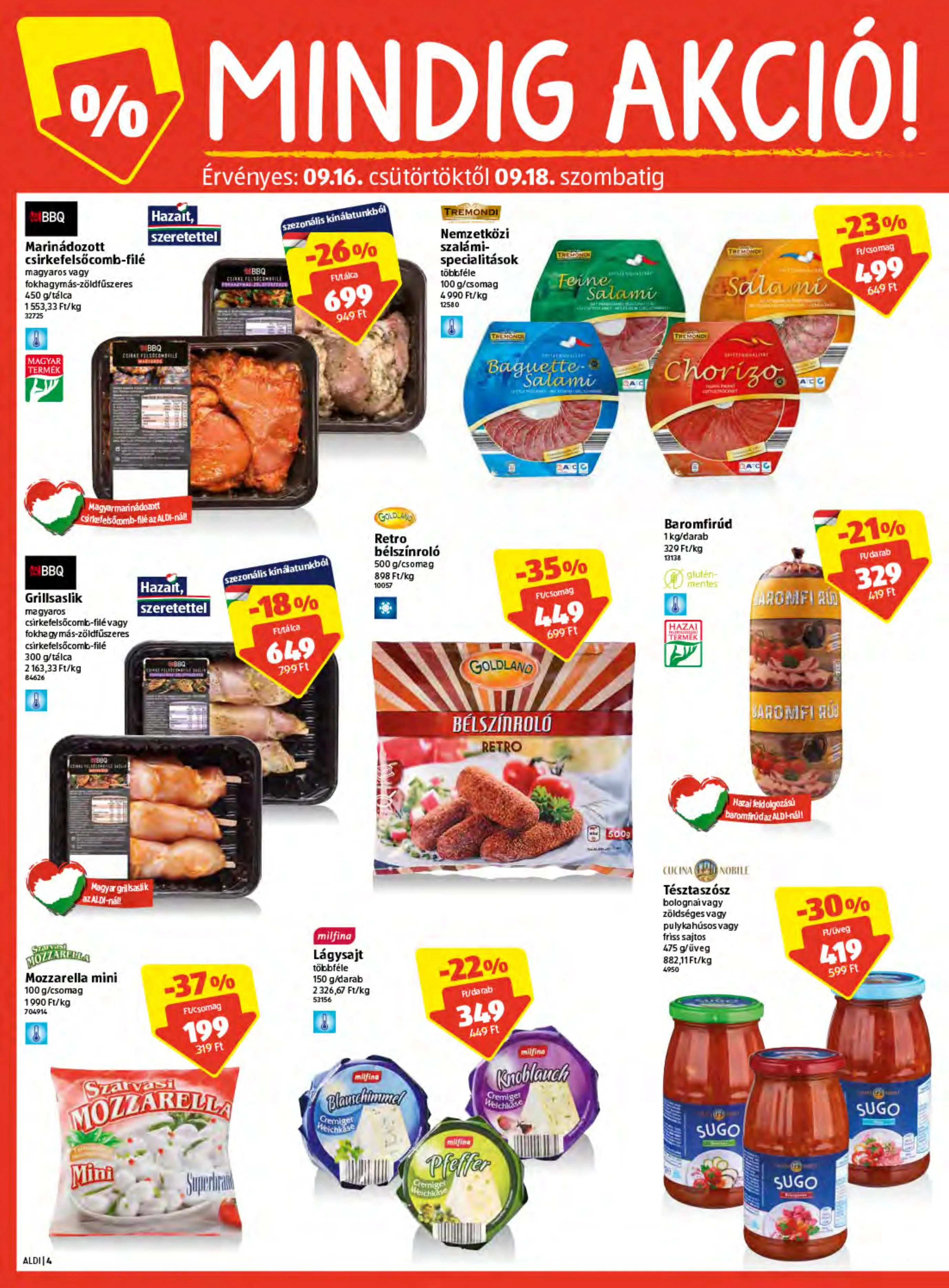 Aldi akciós újság 09.16–09.22 – 4. oldal