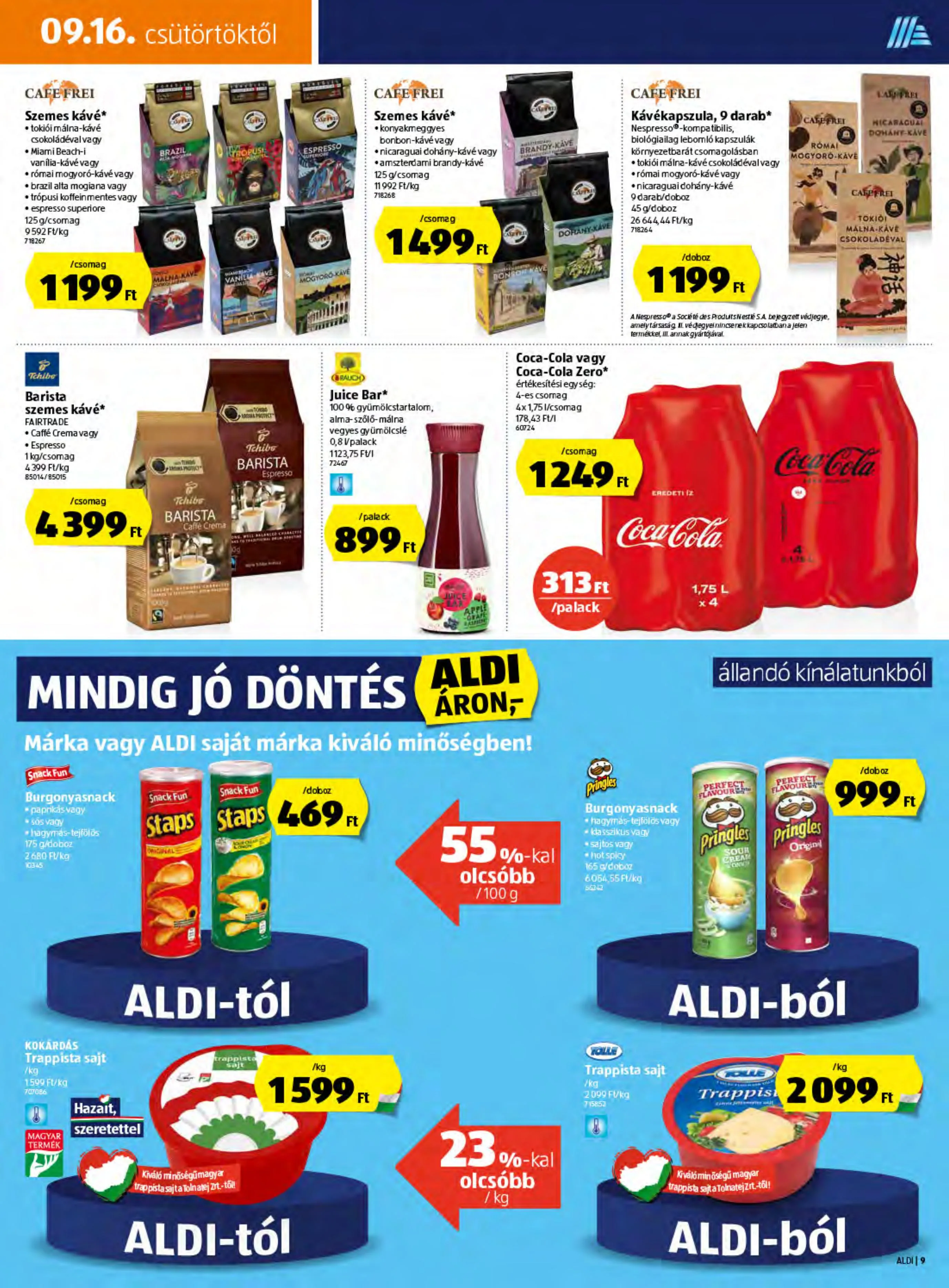 Aldi akciós újság 09.16–09.22 – 9. oldal