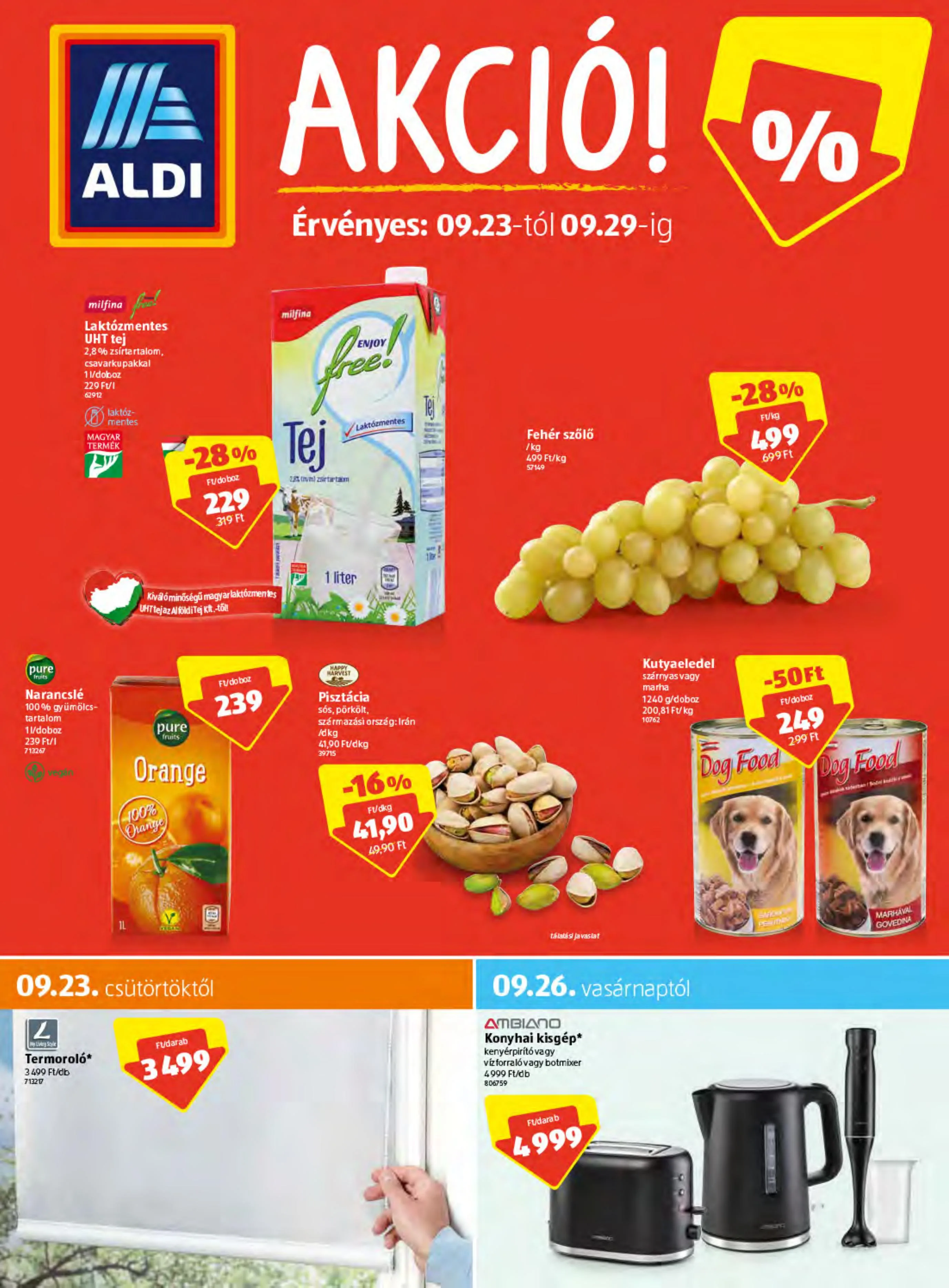 Aldi akciós újság 09.23–09.29