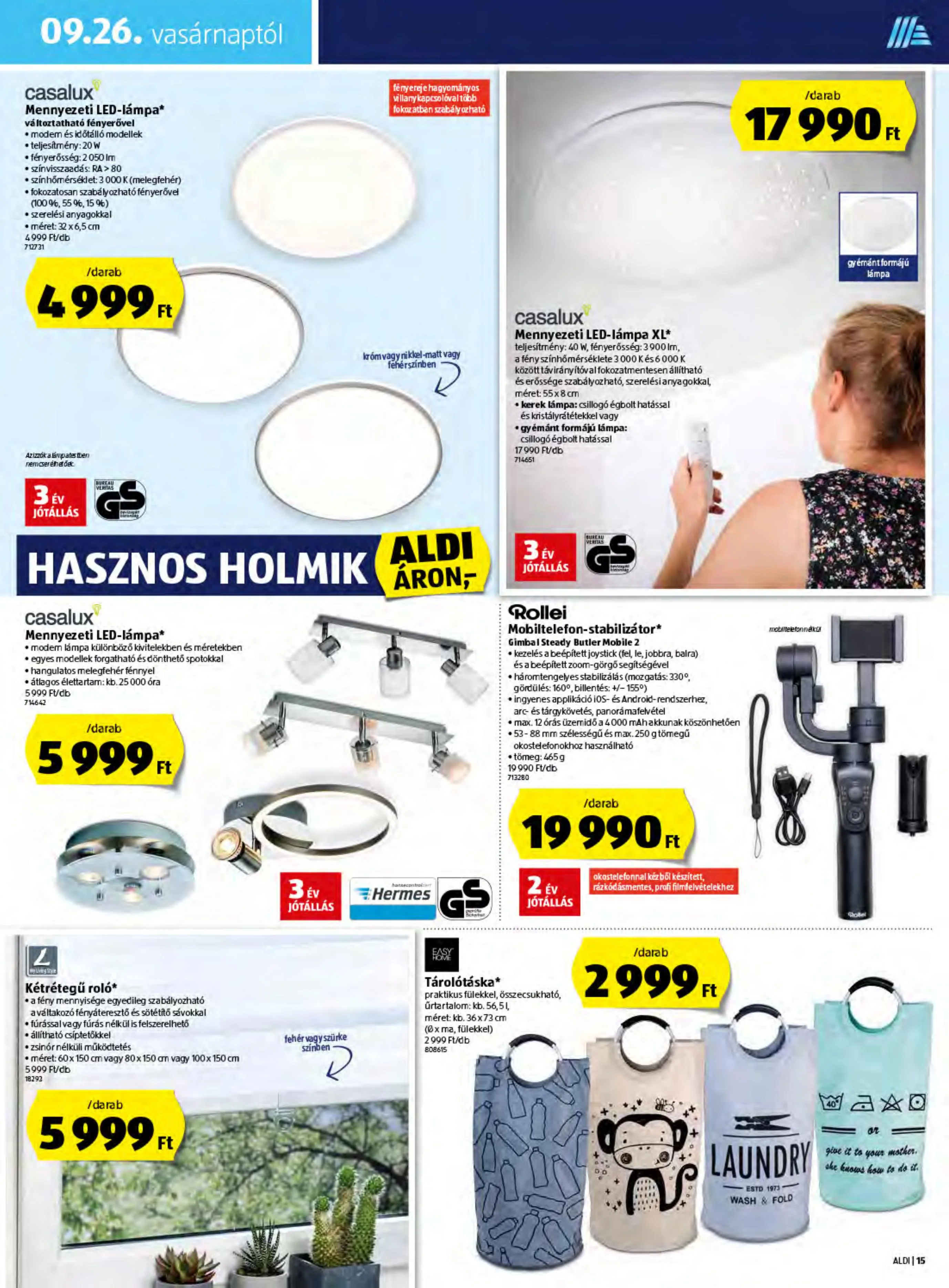 Aldi akciós újság 09.23–09.29 – 15. oldal