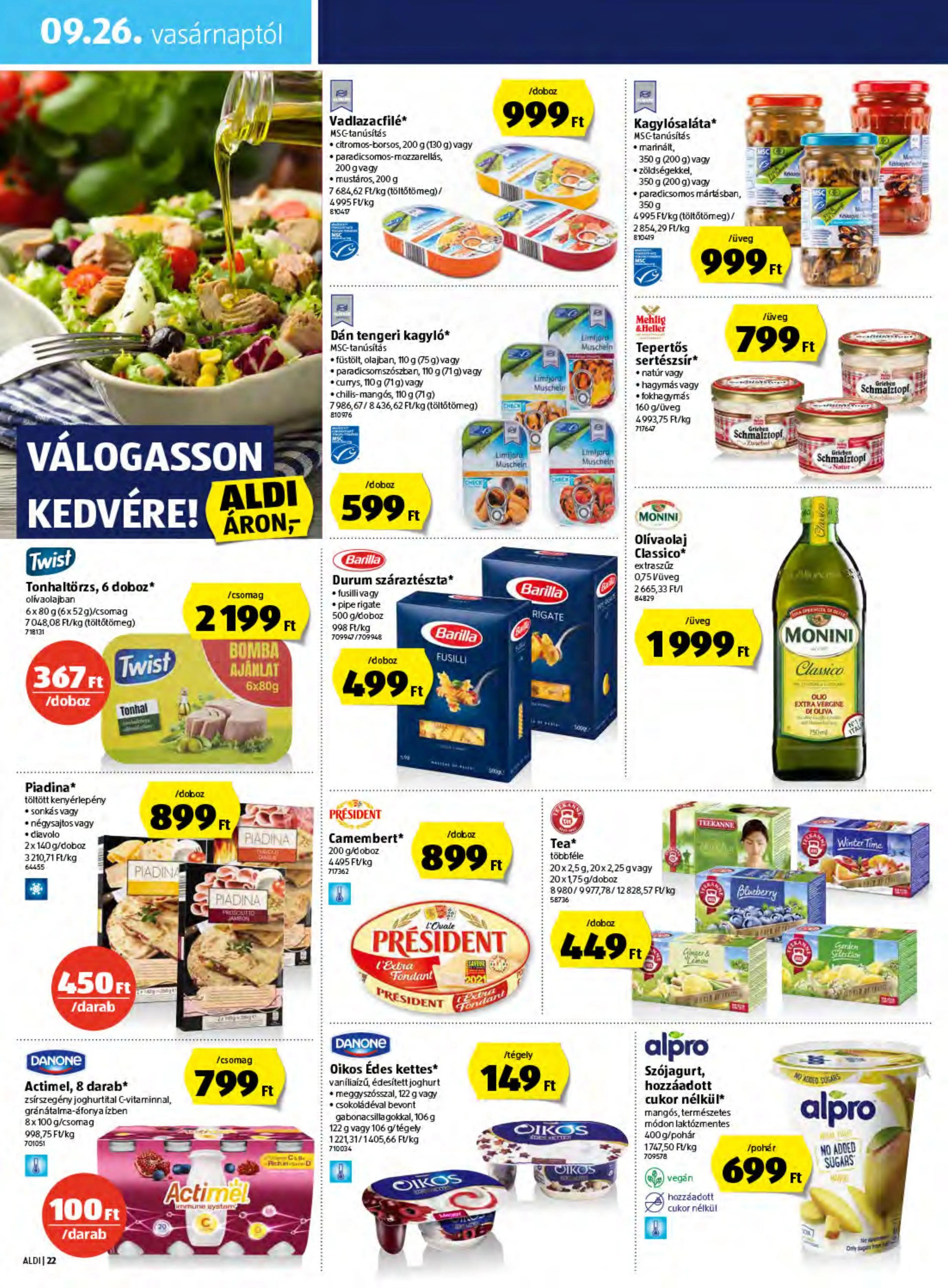 Aldi akciós újság 09.23–09.29 – 22. oldal
