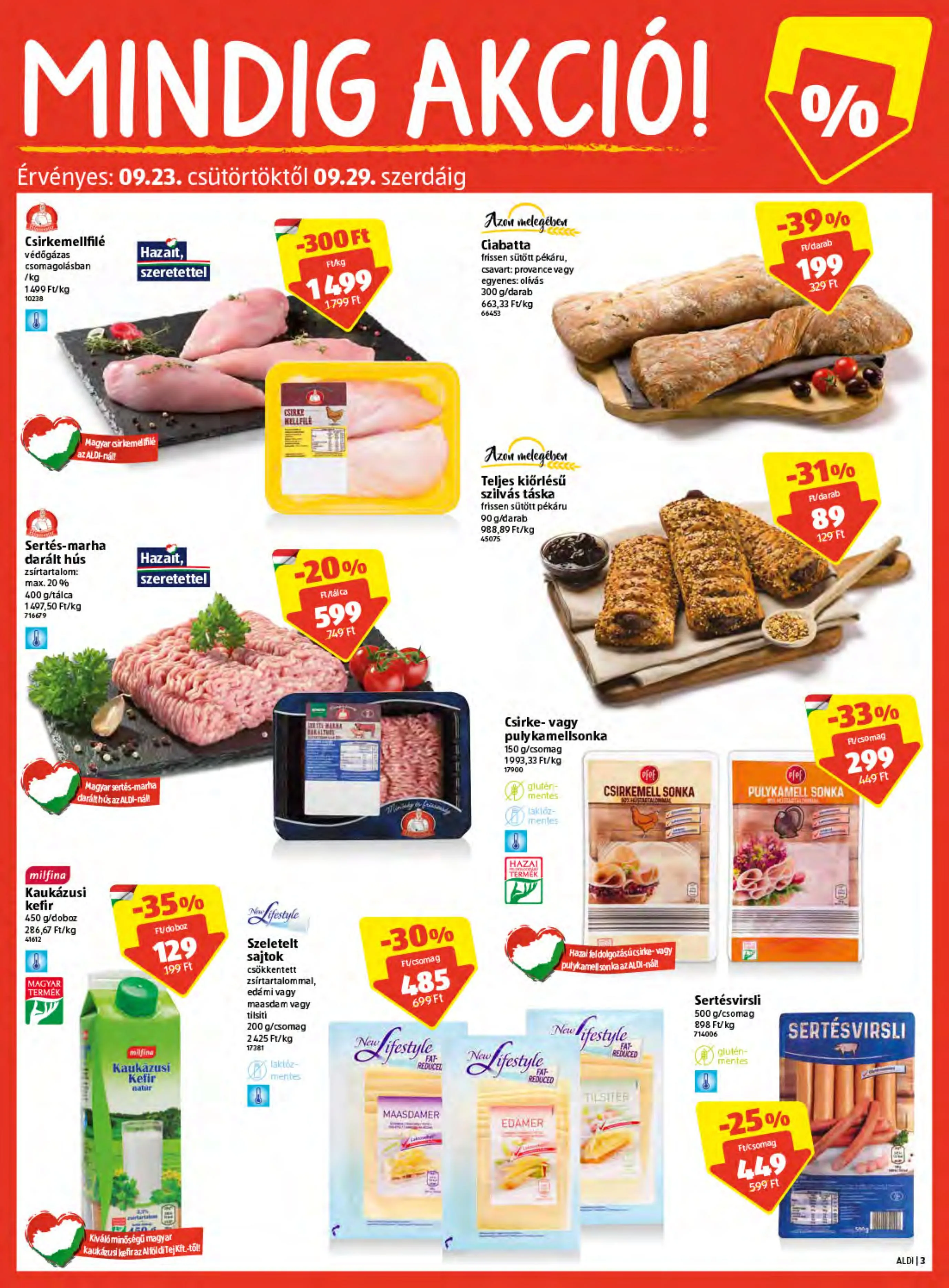 Aldi akciós újság 09.23–09.29 – 3. oldal