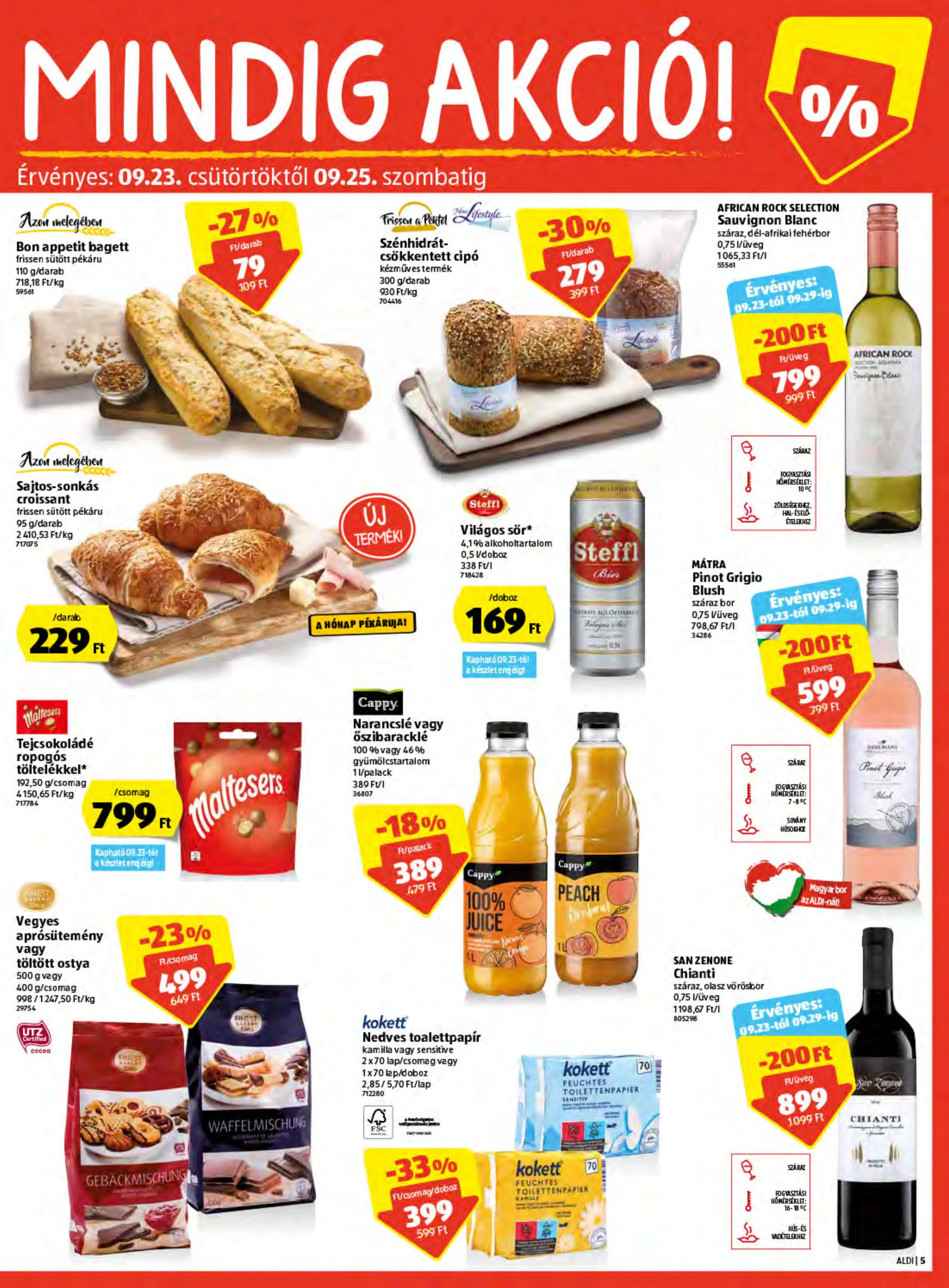 Aldi akciós újság 09.23–09.29 – 5. oldal