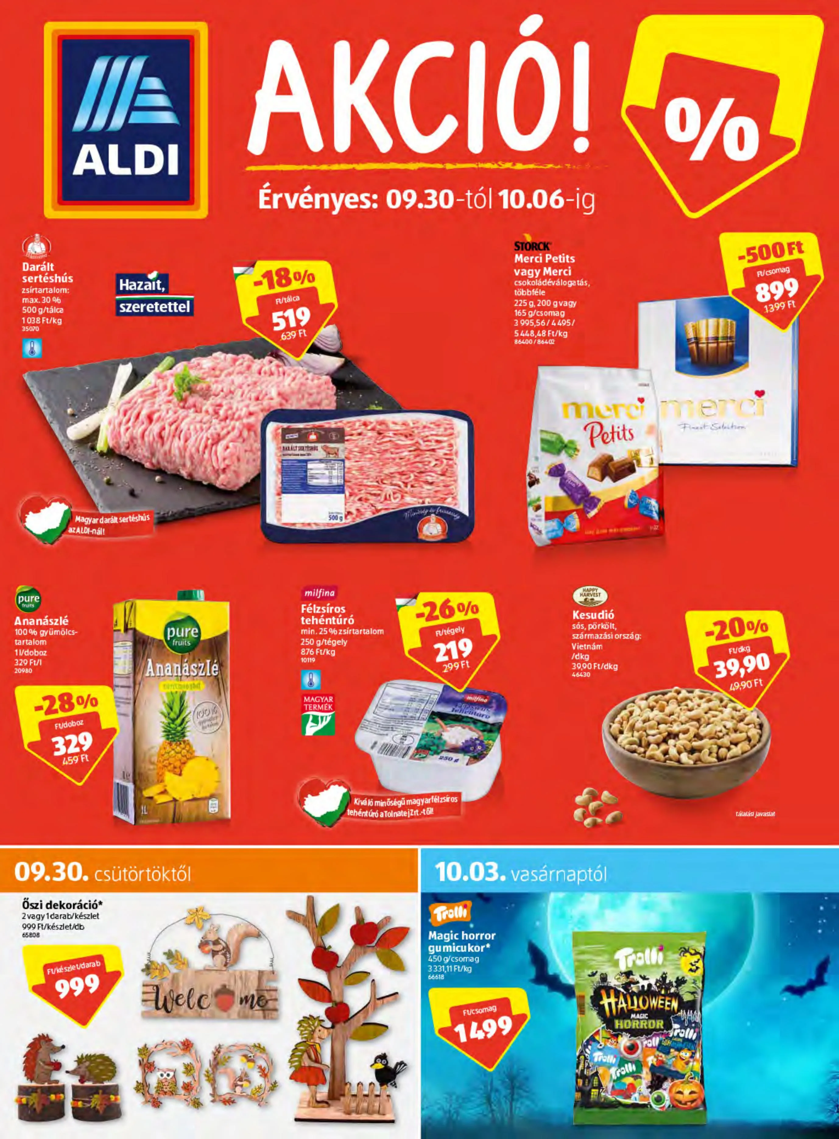 Aldi akciós újság 09.30–10.06