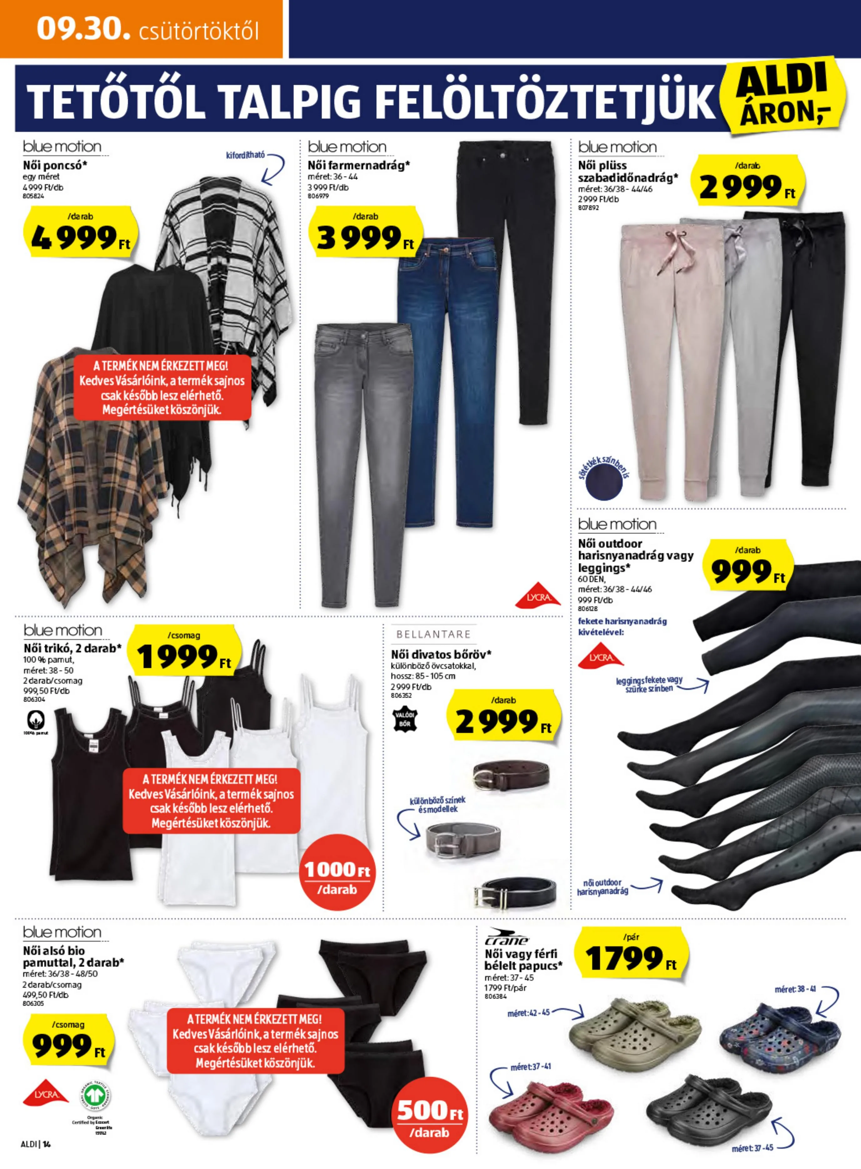Aldi akciós újság 09.30–10.06 – 14. oldal