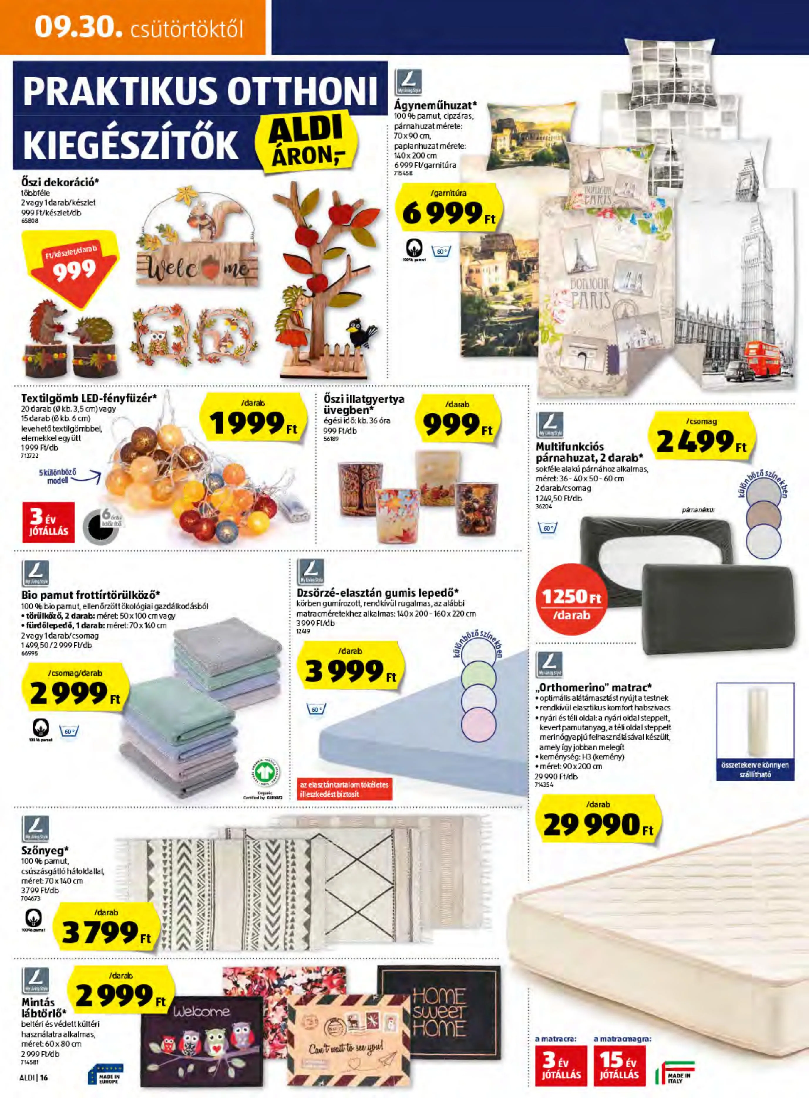 Aldi akciós újság 09.30–10.06 – 16. oldal