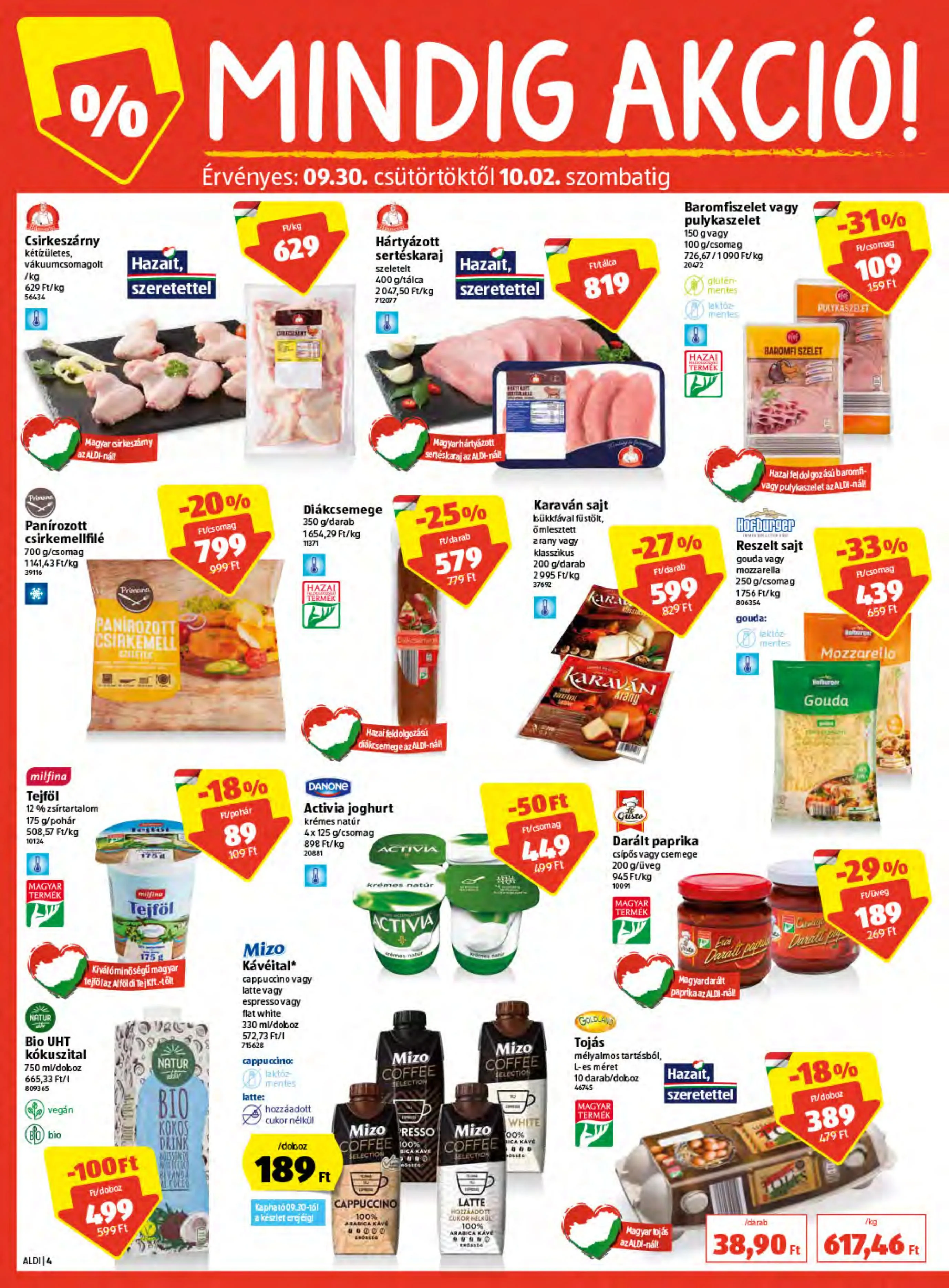 Aldi akciós újság 09.30–10.06 – 4. oldal