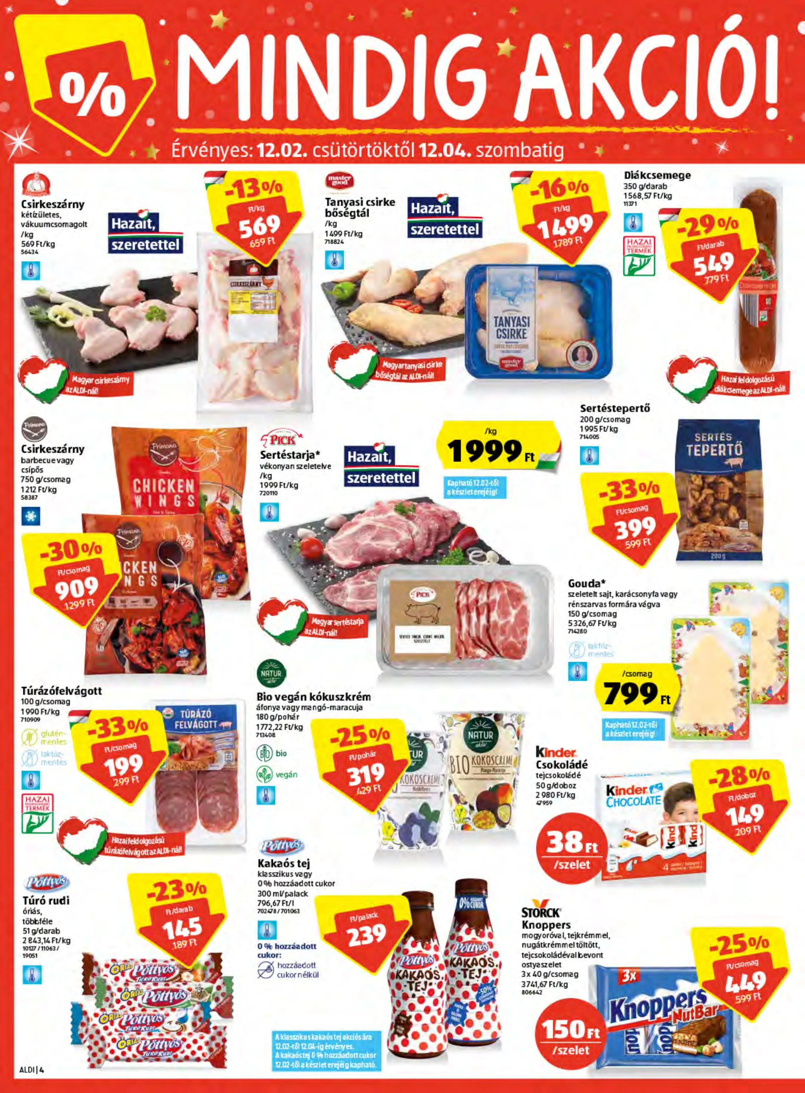 Aldi akciós újság 12.02–12.08 – 4. oldal