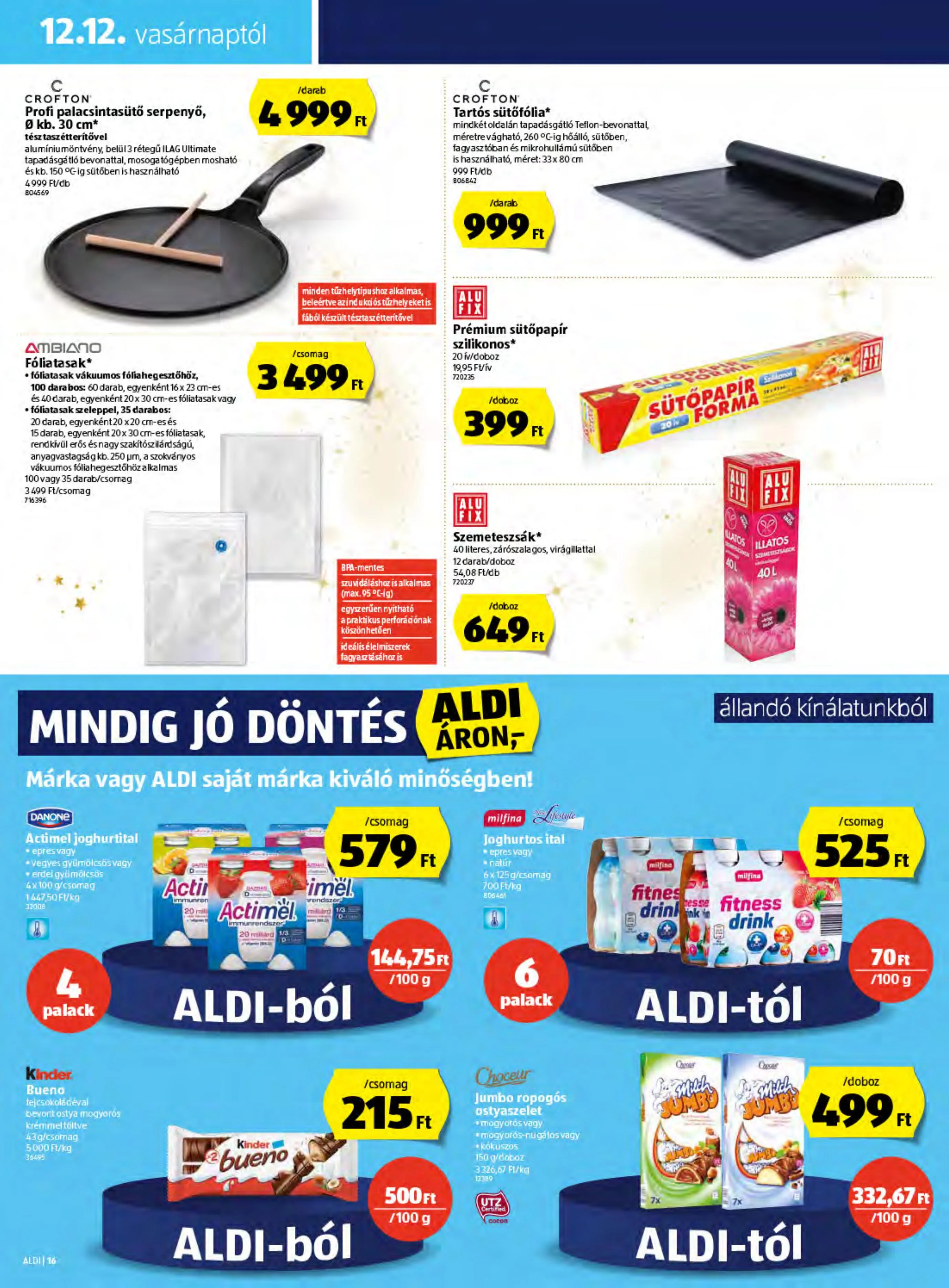 Aldi akciós újság 12.09–12.15 – 16. oldal