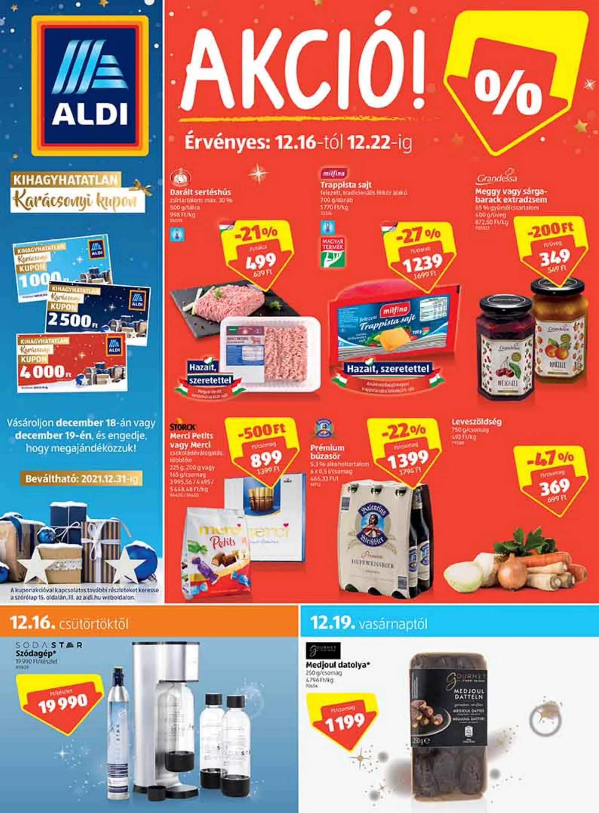 Aldi akciós újság 12.16–12.22