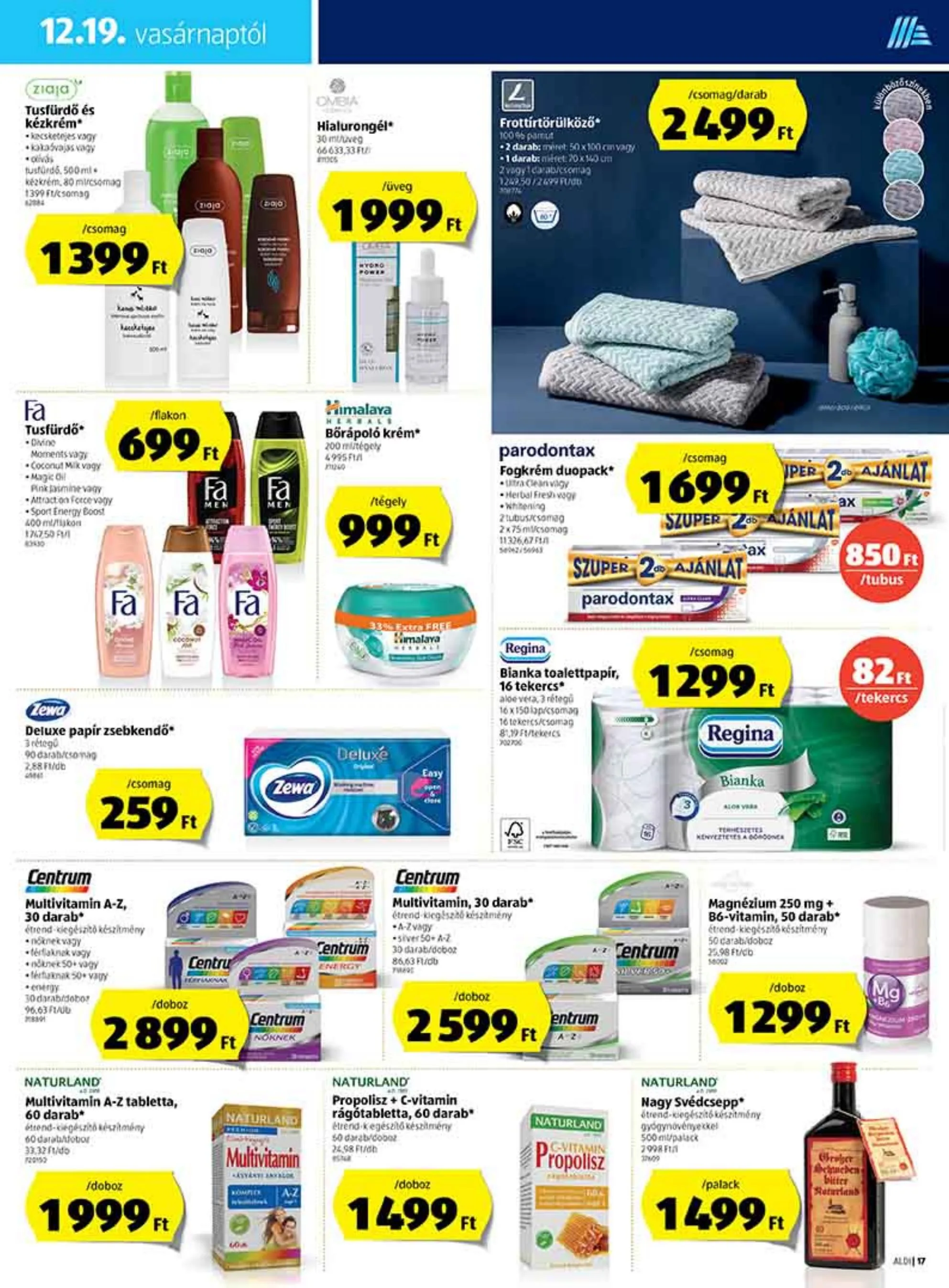 Aldi akciós újság 12.16–12.22 – 17. oldal