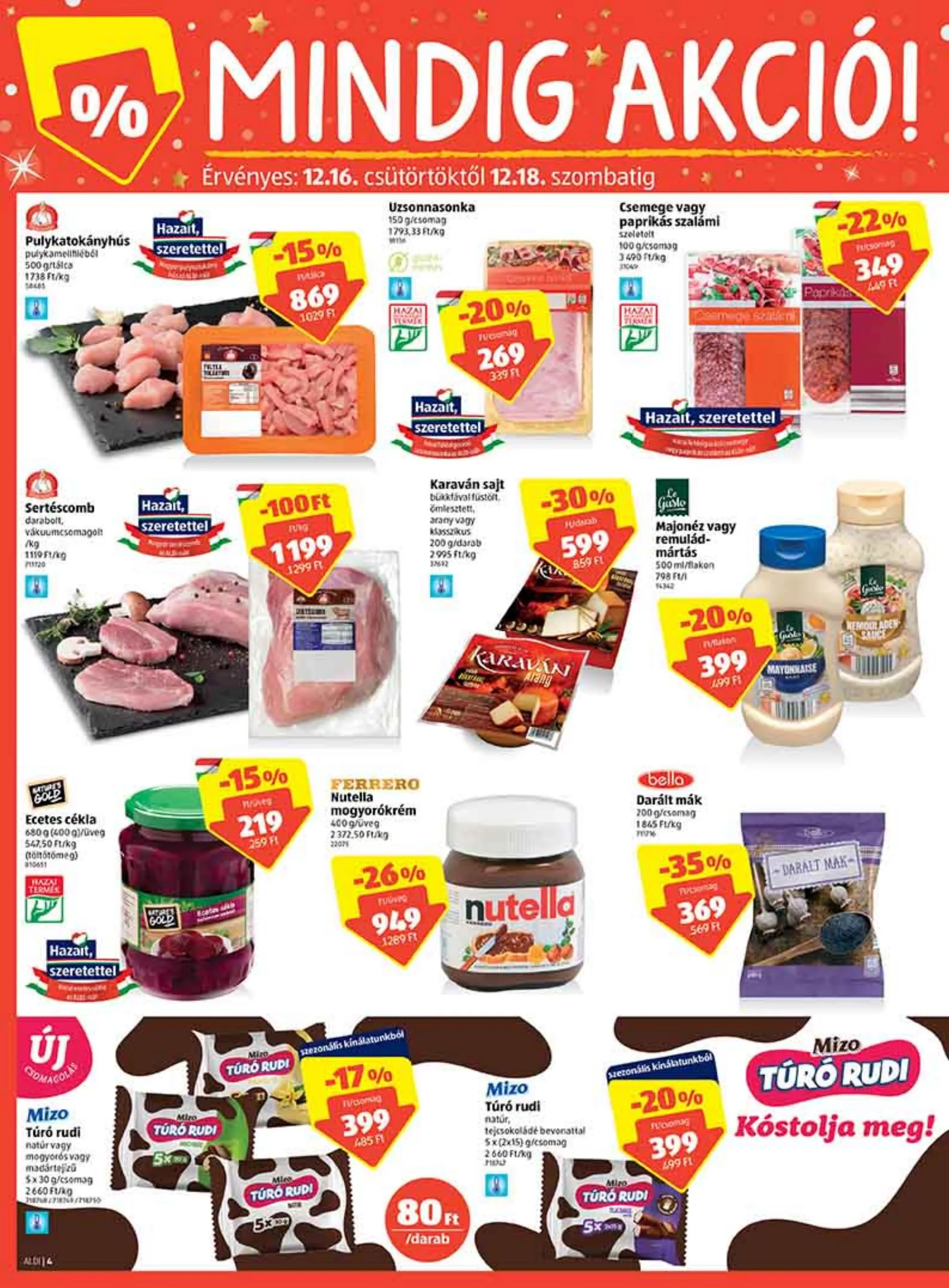 Aldi akciós újság 12.16–12.22 – 4. oldal
