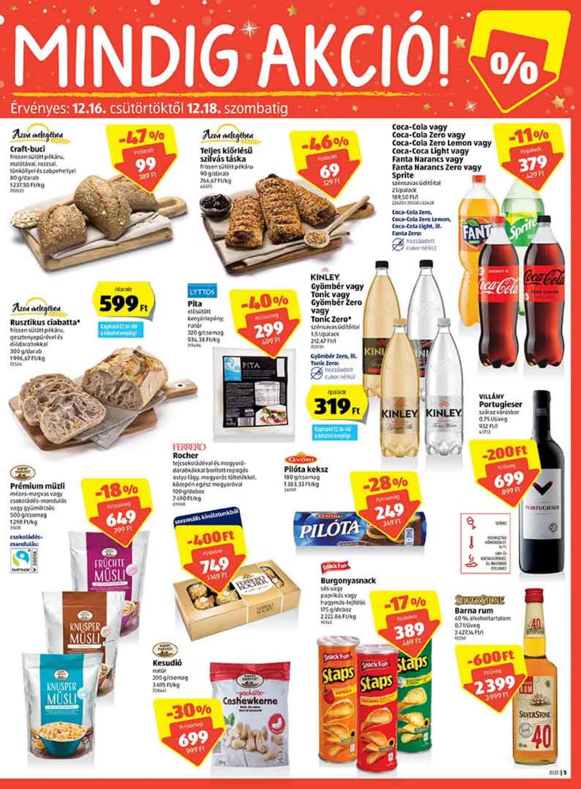 Aldi akciós újság 12.16–12.22 – 5. oldal