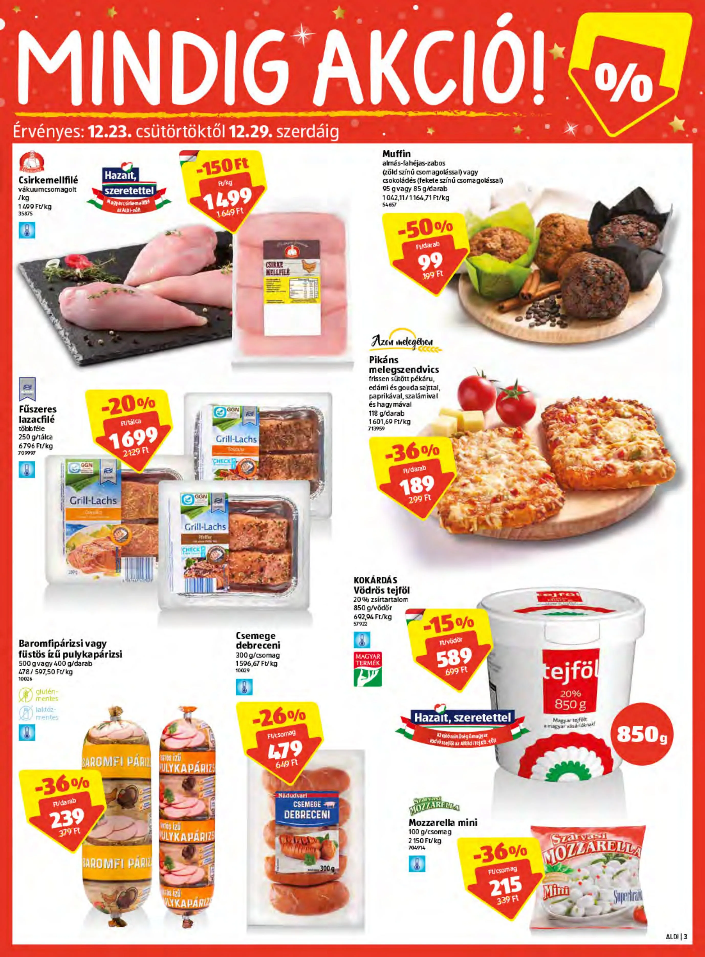 Aldi akciós újság 12.23–12.29 – 3. oldal