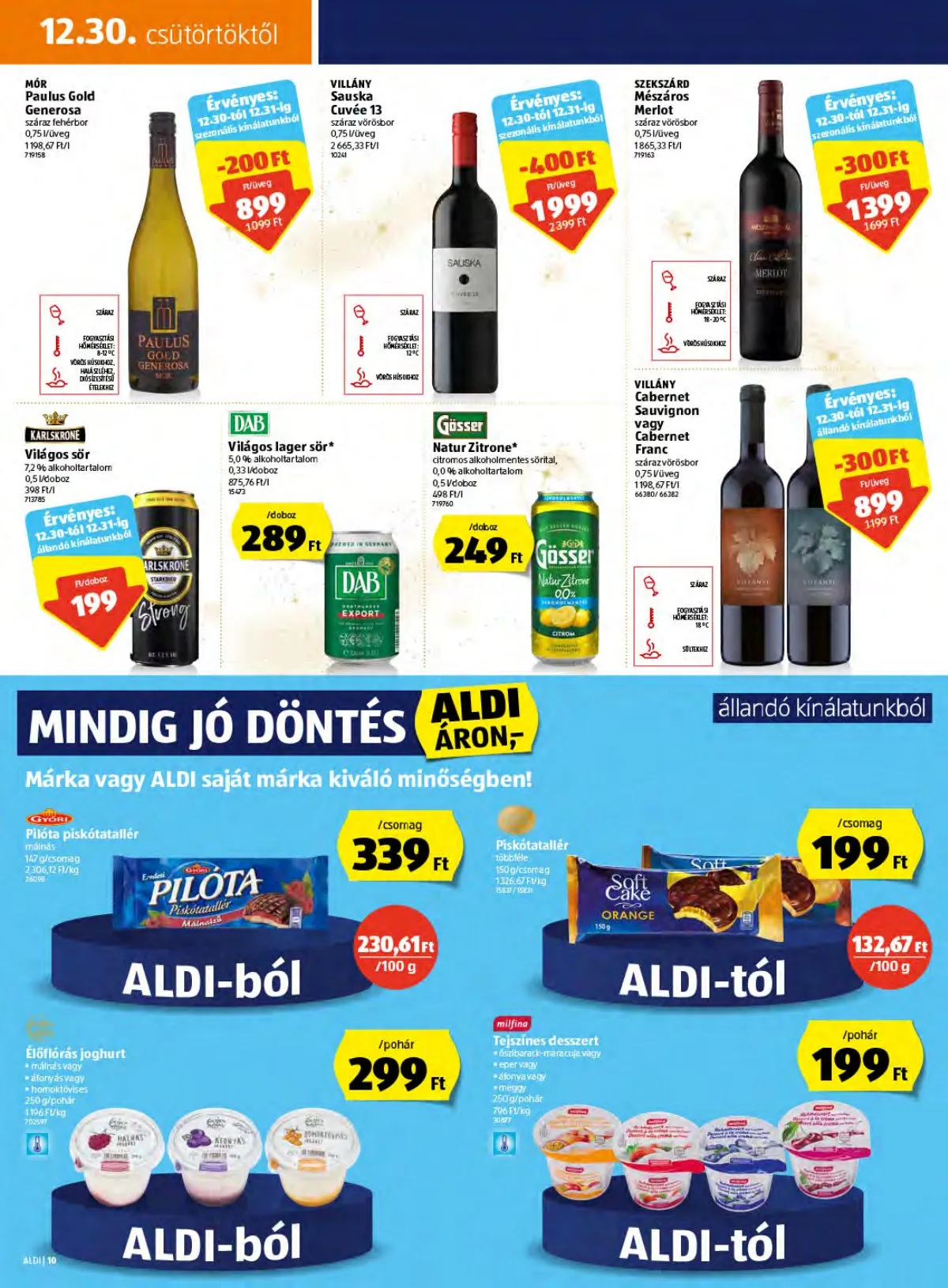 Aldi akciós újság 12.30–01.05 – 10. oldal