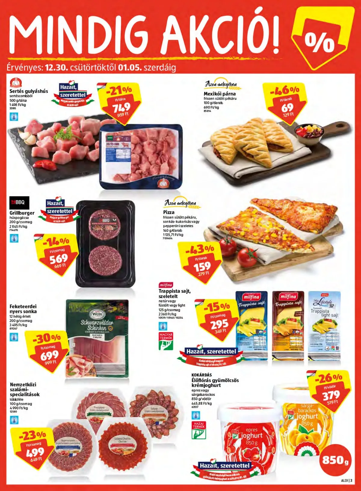 Aldi akciós újság 12.30–01.05 – 3. oldal
