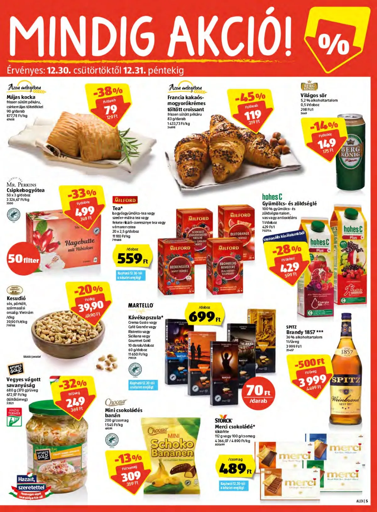 Aldi akciós újság 12.30–01.05 – 5. oldal