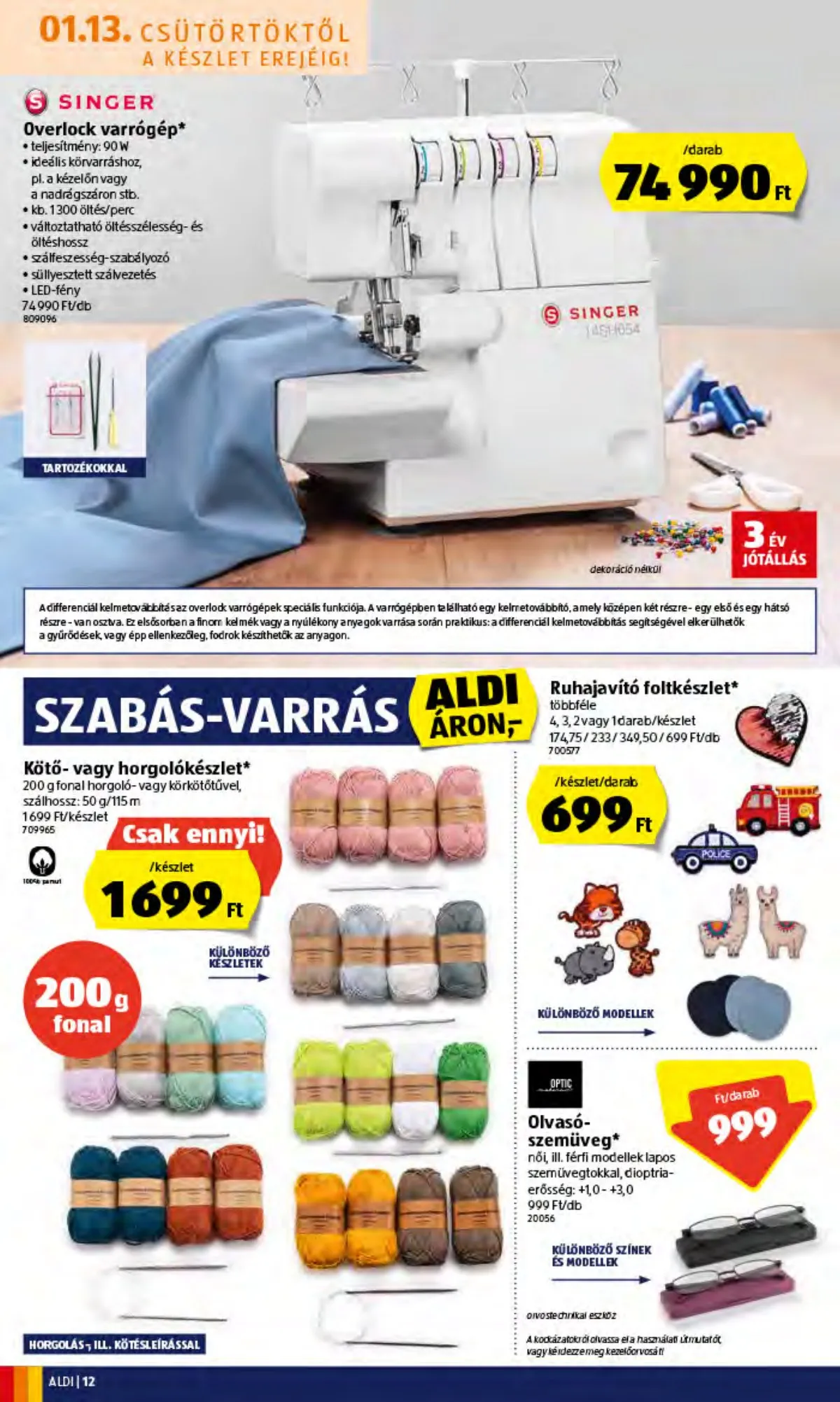 Aldi akciós újság 01.13–01.13 – 12. oldal