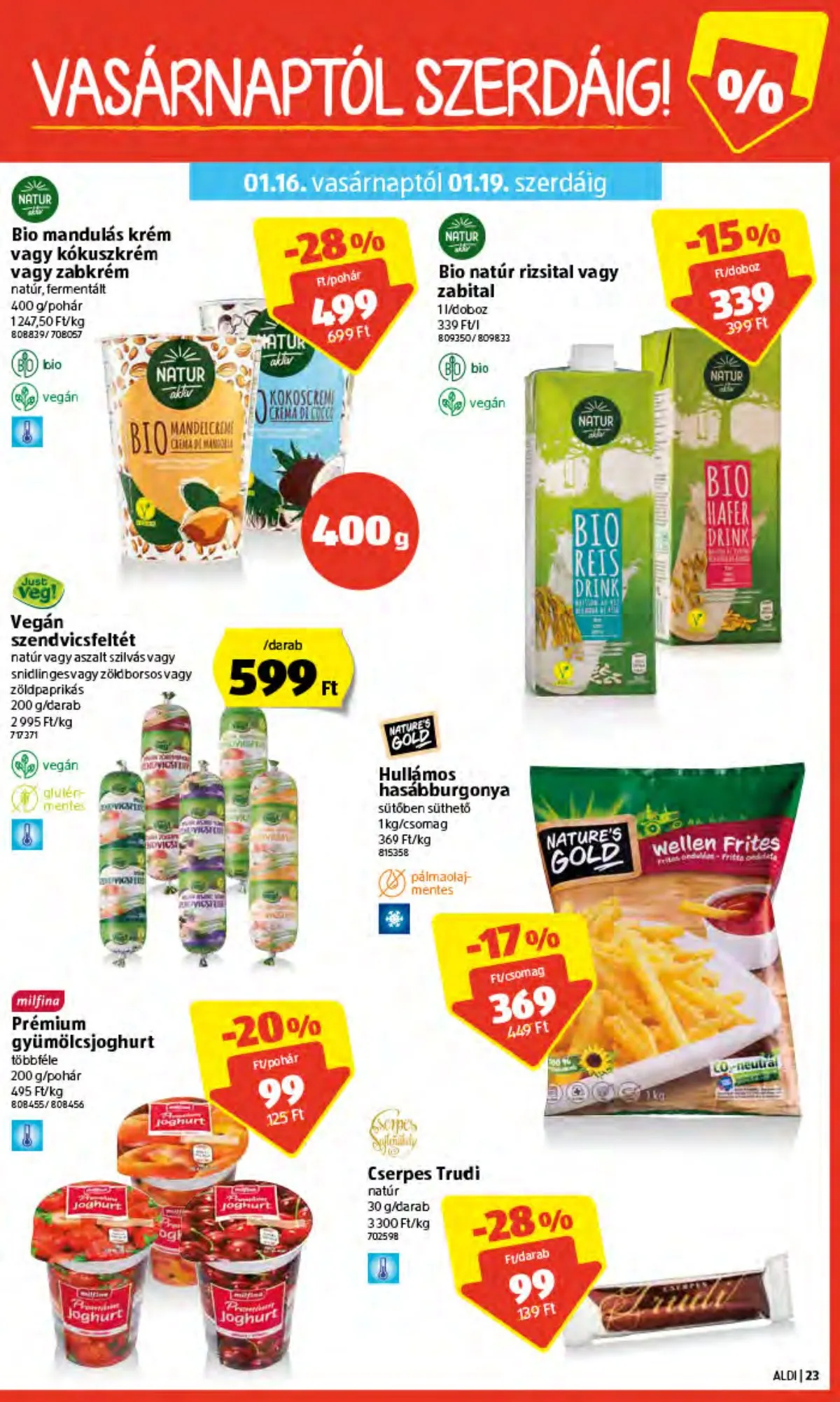 Aldi akciós újság 01.13–01.13 – 23. oldal