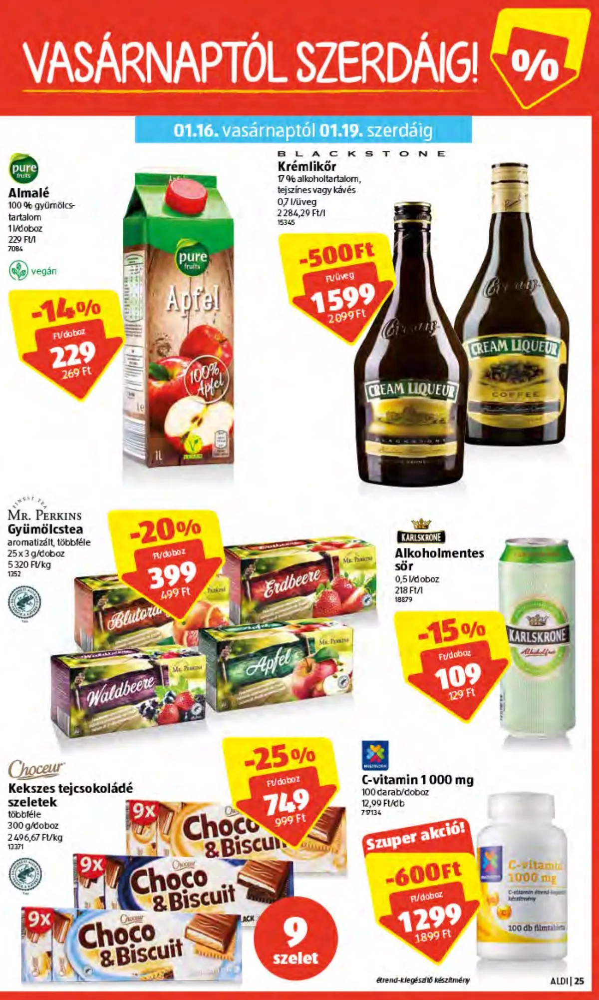 Aldi akciós újság 01.13–01.13 – 25. oldal