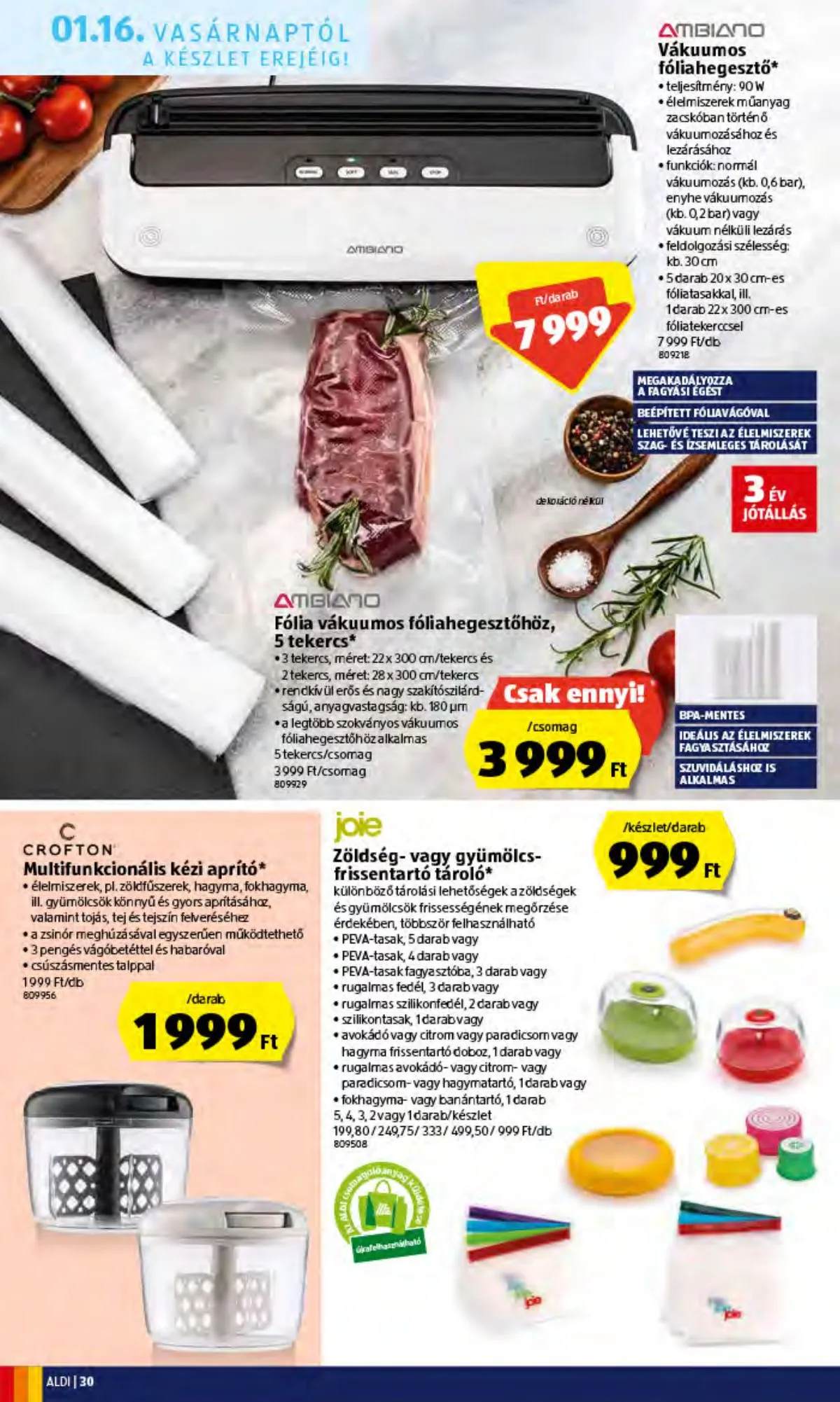Aldi akciós újság 01.13–01.13 – 30. oldal