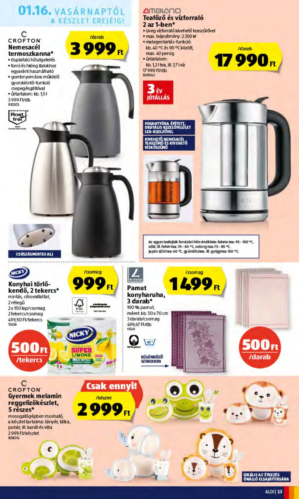 Aldi akciós újság 01.13–01.13 – 33. oldal